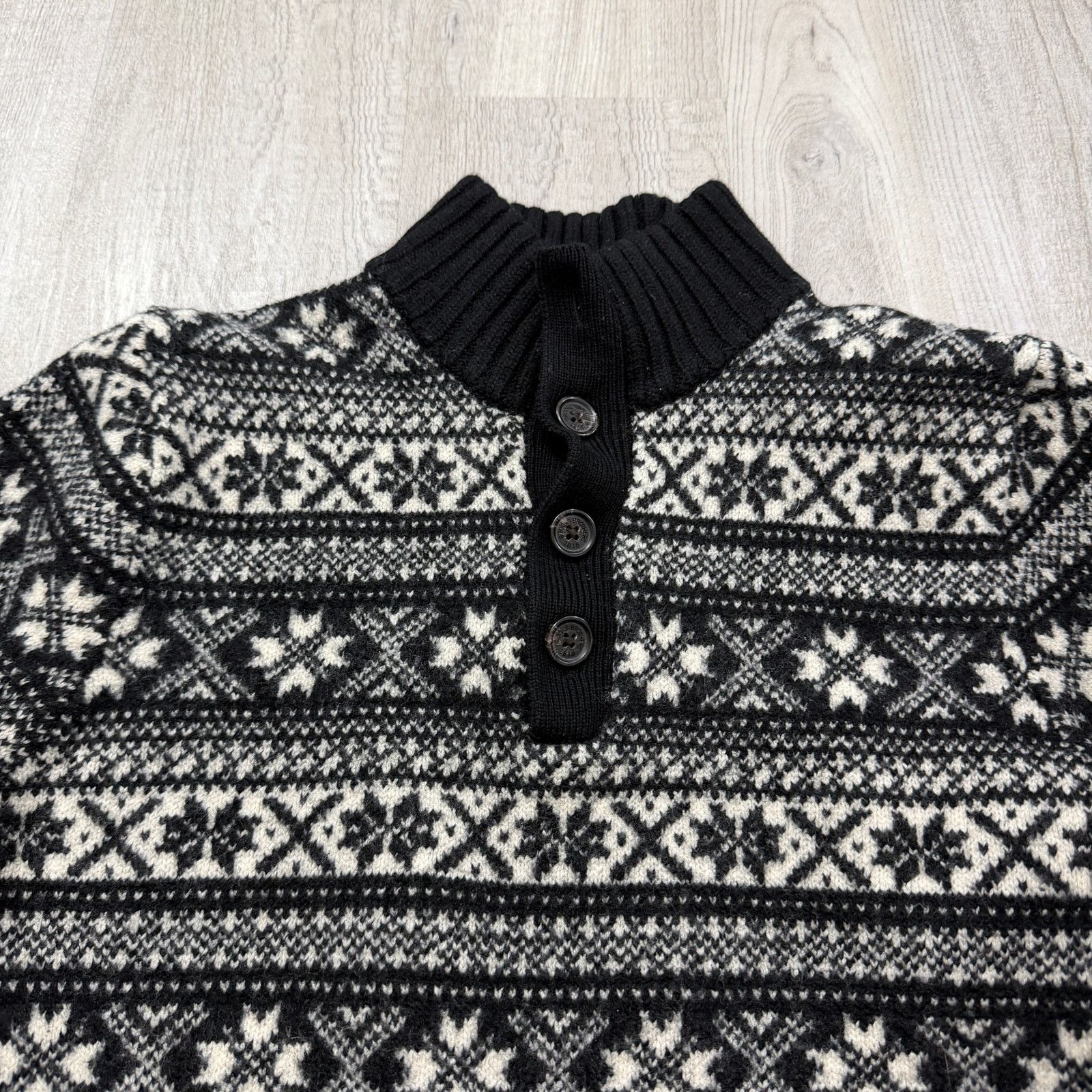 Brooks Brothers Brooks Brothers Merino Wool Fair Isle Mockneck Sweater XS Size US XS / EU 42 / 0 - 3 Thumbnail