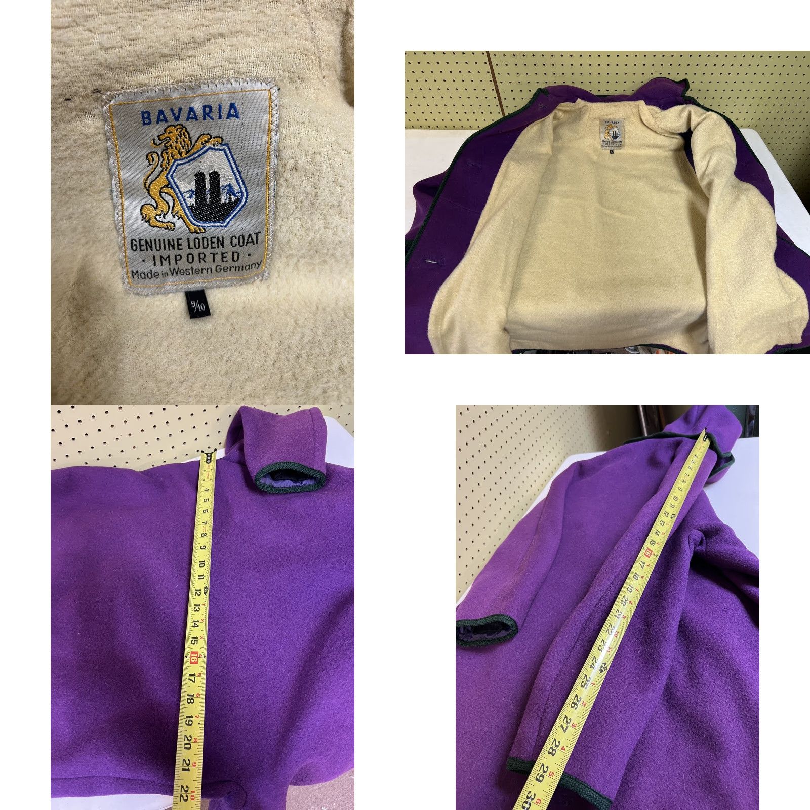 Vintage VINTAGE Bavaria Loden West Germany Purple Wool Coat Hooded Women Size 9 Plus Winter Long Size M / US 6-8 / IT 42-44 - 8 Thumbnail
