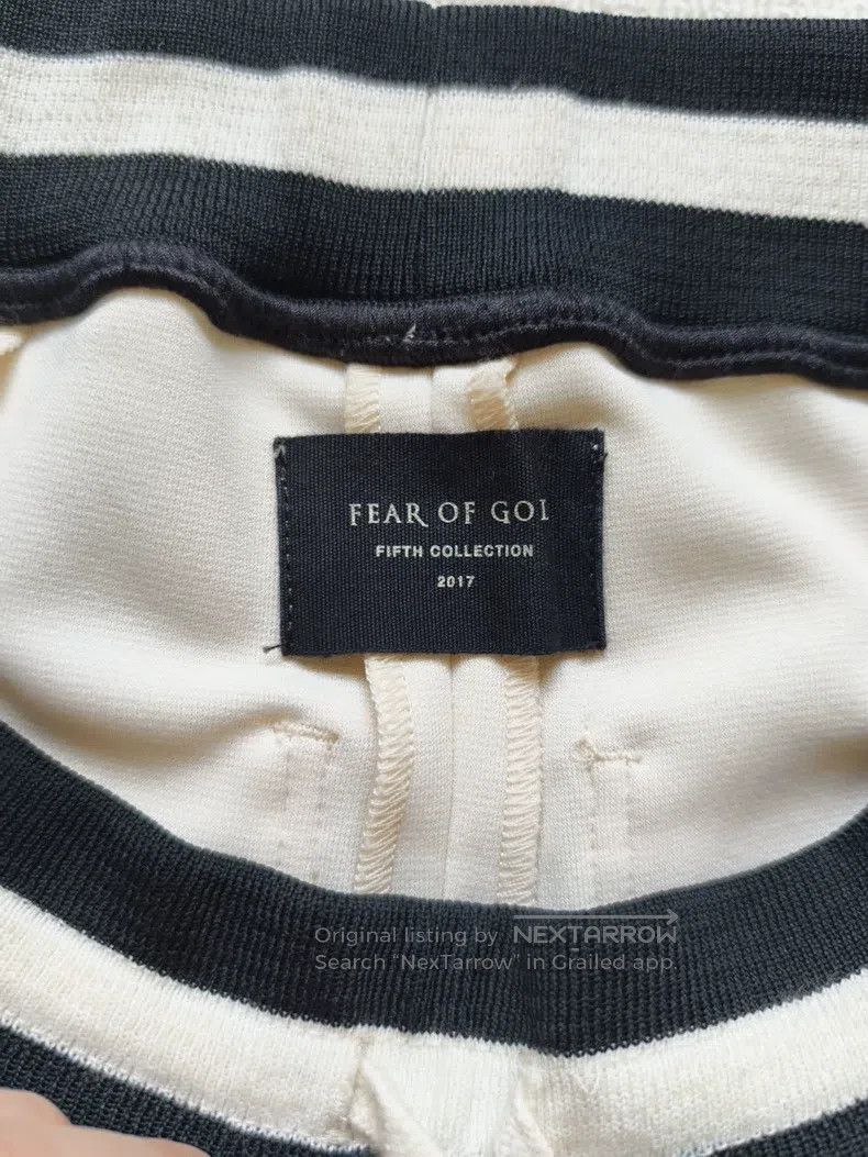 Fear of God fear of god 5th school pants white and black bilateral col Size US 28 / EU 44 - 5 Thumbnail