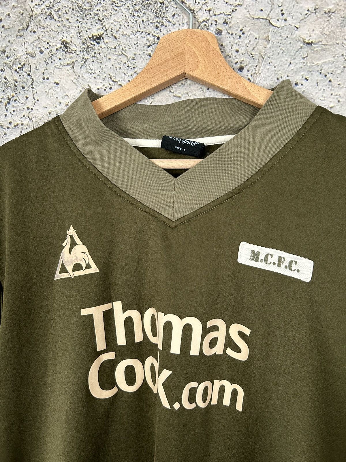 Le Coq Sportif Vintage Manchester City Rare Soccer Jersey Football Hype Size US L / EU 52-54 / 3 - 3 Thumbnail