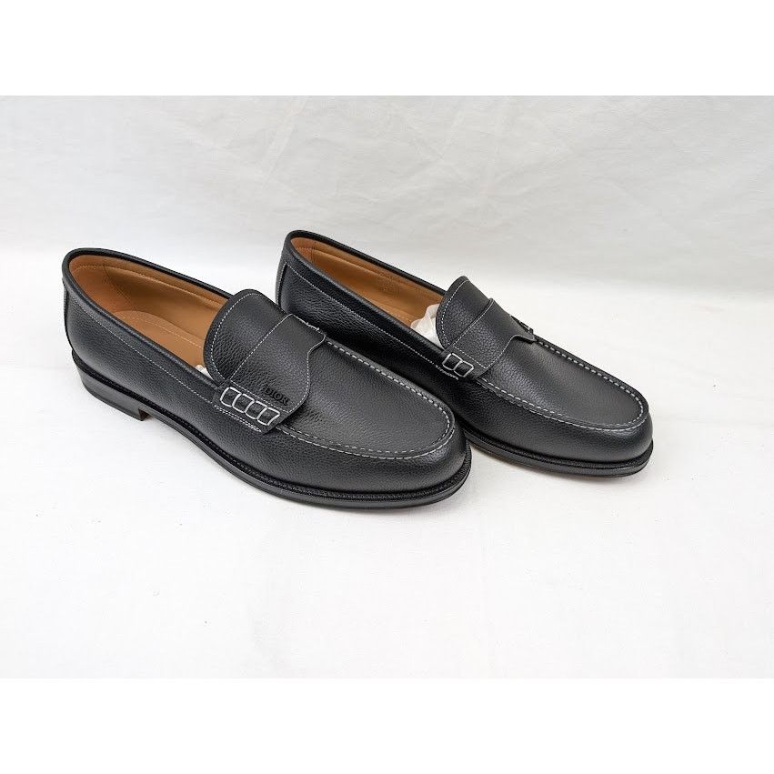 Dior o1rshd1 Granville Grained Calf Loafer in Nior Size US 13 / EU 46 - 12 Thumbnail