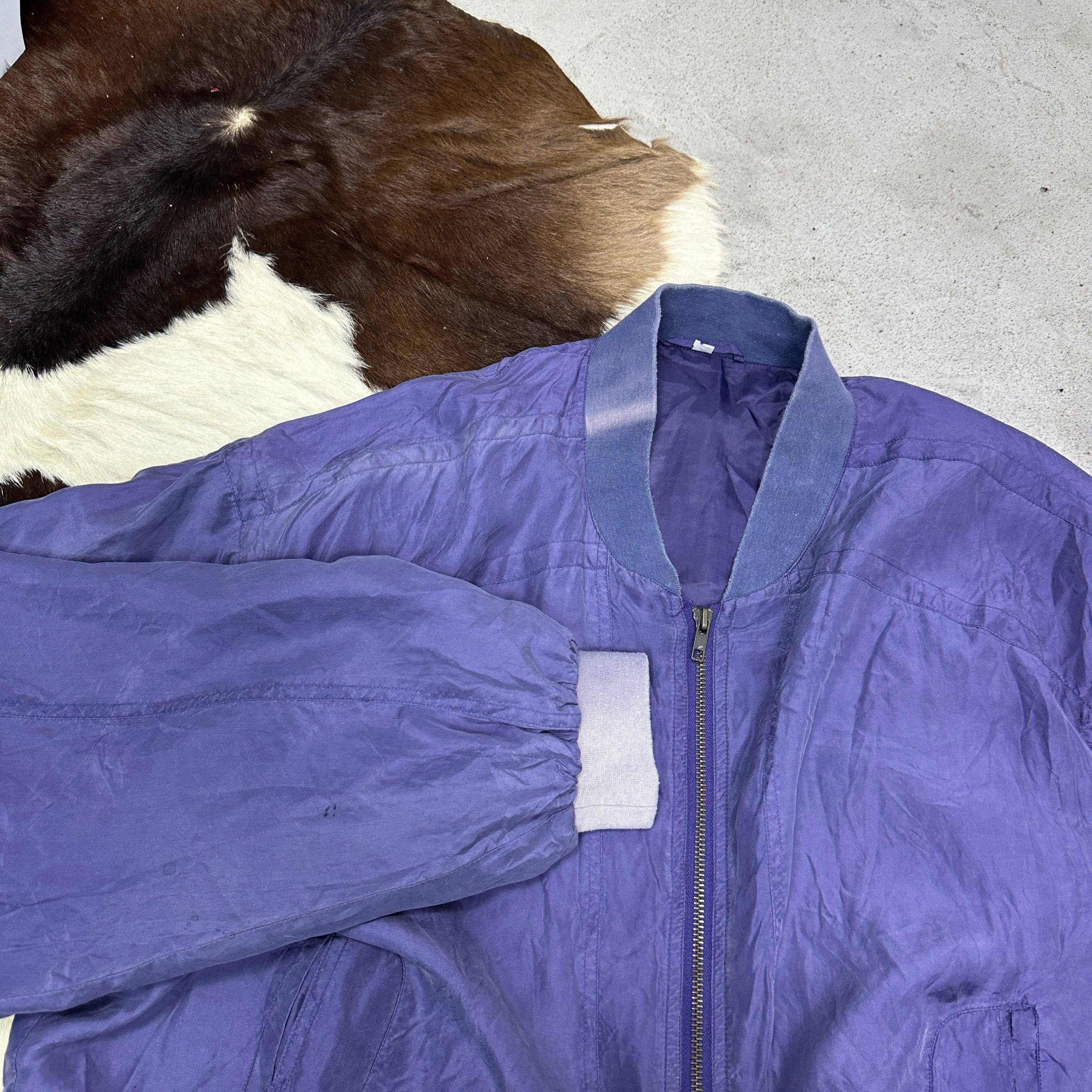 Vintage Vintage Preppy Casual Streetwear Bomber Jacket 100% Silk Size M / US 6-8 / IT 42-44 - 3 Thumbnail
