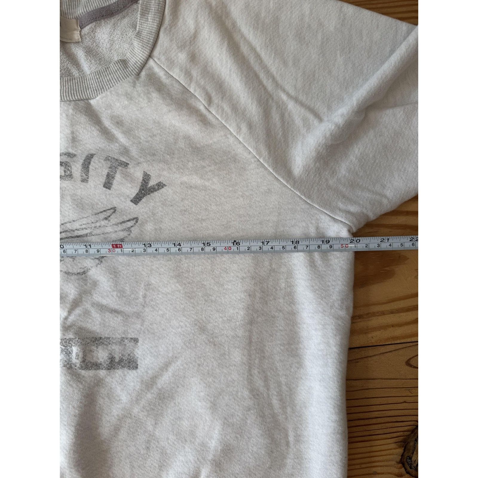 Everlane TLA Womens M Gray Varsity Crewneck Sweatshirt Size S / US 4 / IT 40 - 6 Thumbnail
