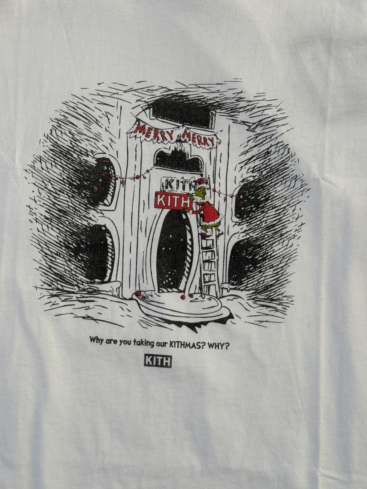 Kith Men's KITH for The Grinch Sign White Vintage Tee Sz Large Size US L / EU 52-54 / 3 - 2 Thumbnail