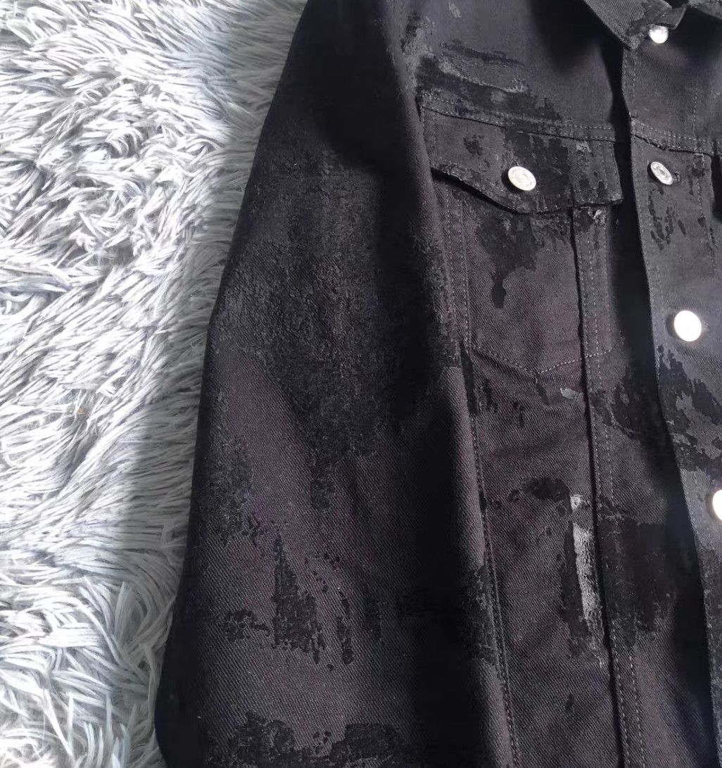 Dior Dior Black Distressed Denim Jacket Size 46-2506 Size US S / EU 44-46 / 1 - 5 Thumbnail