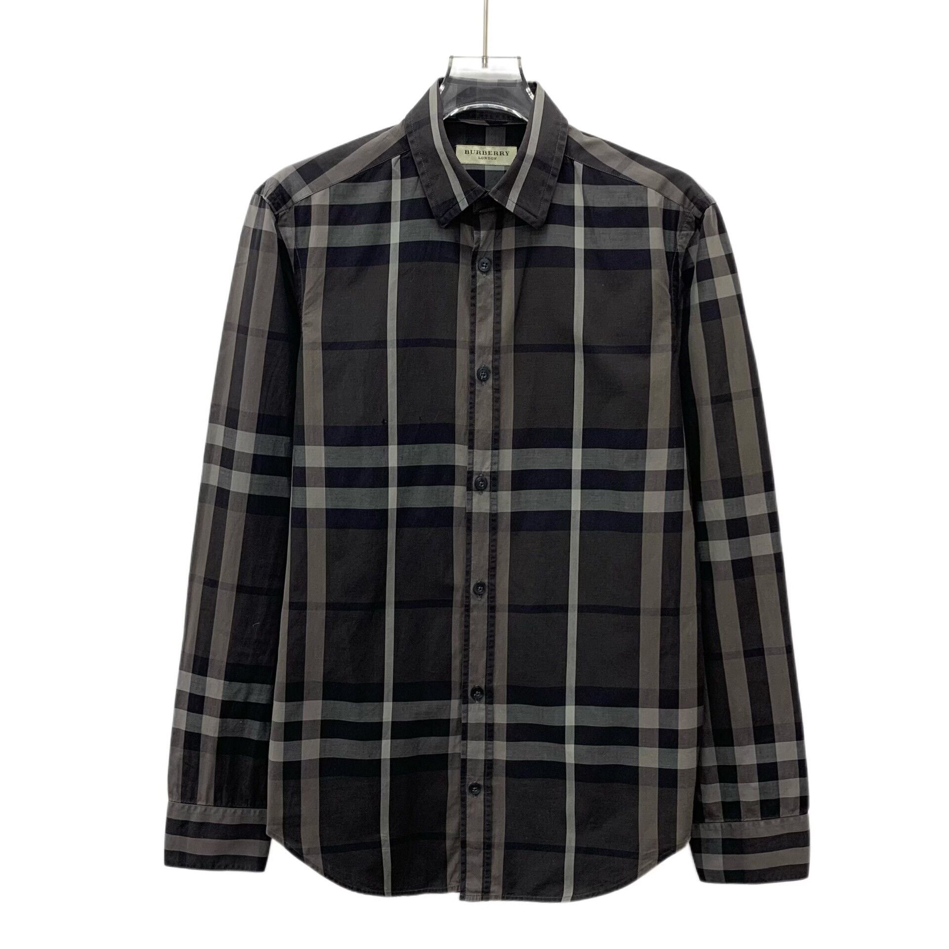 Burberry Burberry Gray Check Cotton Shirt S Size US S / EU 44-46 / 1 - 1 Thumbnail