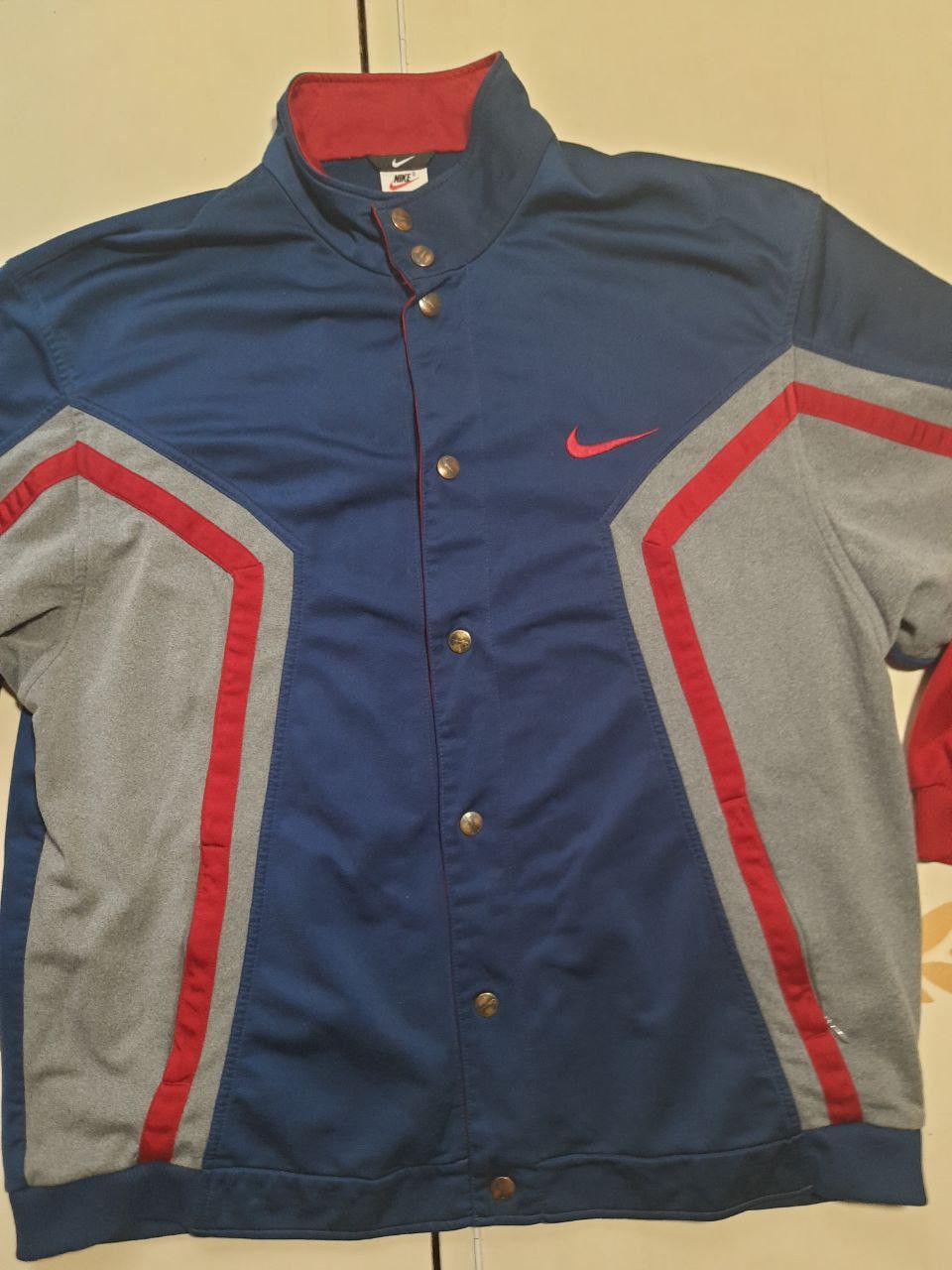 Nike × Vintage Nike Track Top Jacket 90's Vintage Size US XL / EU 56 / 4 - 4 Thumbnail
