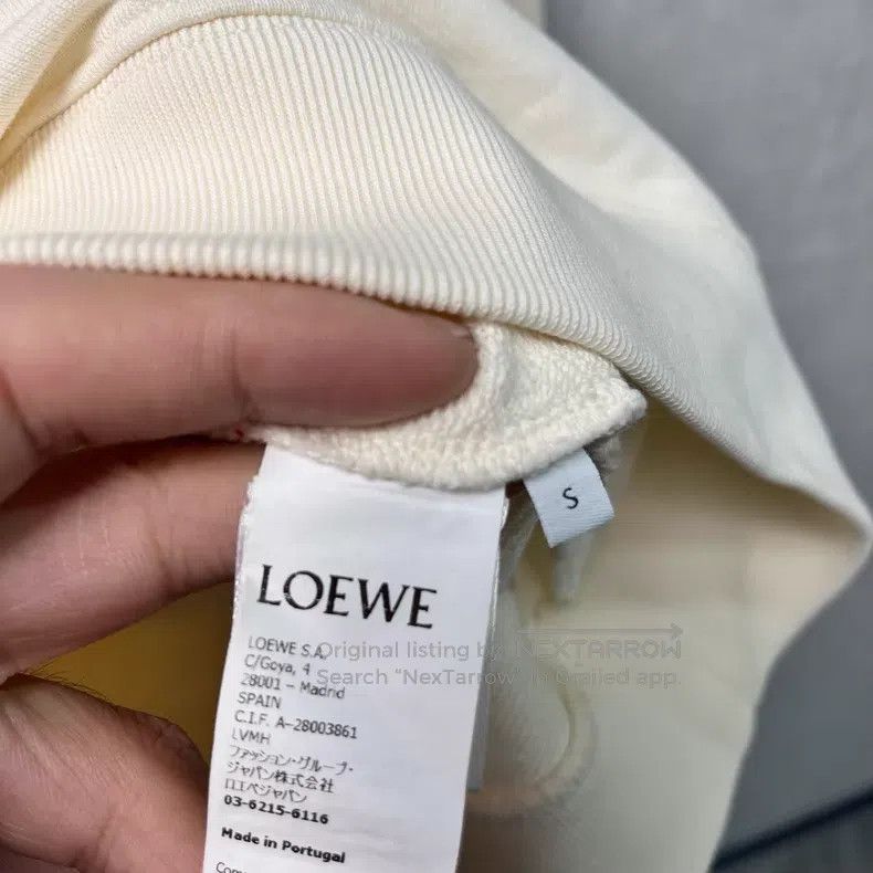 Loewe Loewe Beige Classic Leather Logo Pocket Hoodie Size US S / EU 44-46 / 1 - 3 Thumbnail