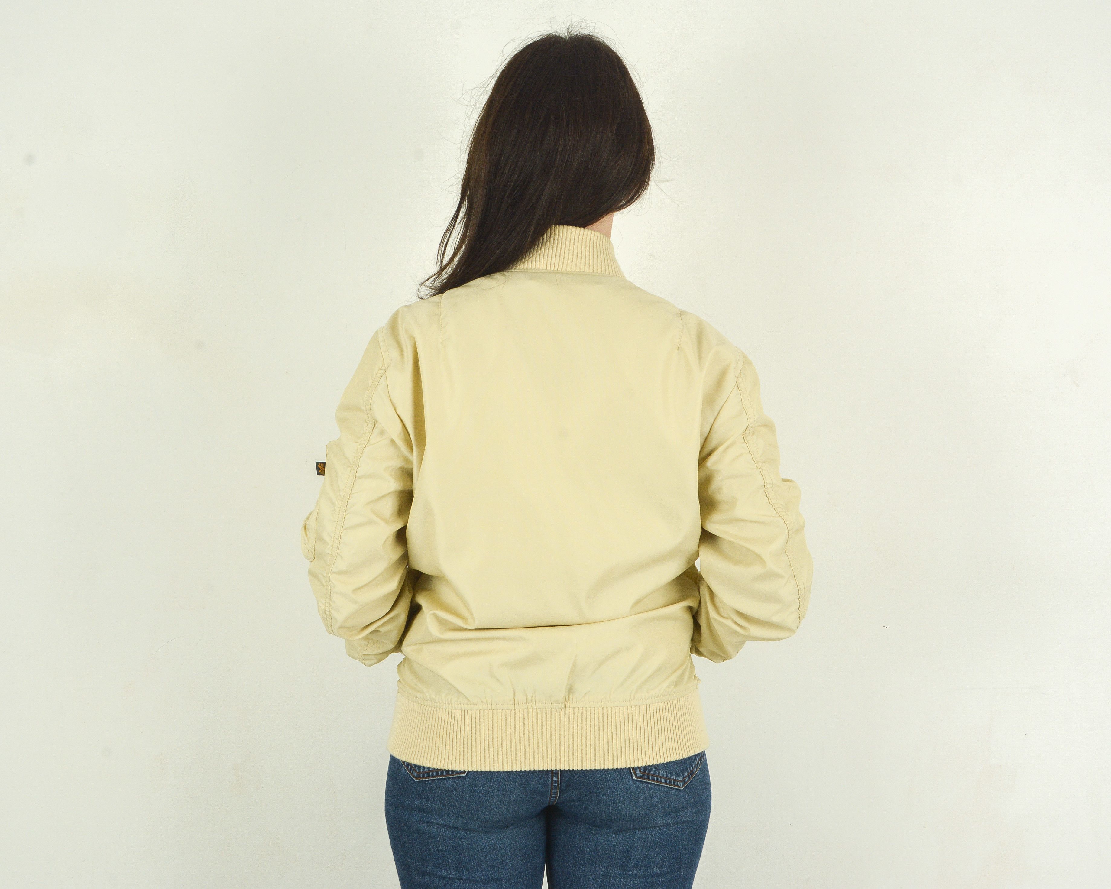 Alpha Industries × Vintage Alpha Industries MA-1 Women M Pilot Bomber Jacket Coat Size M / US 6-8 / IT 42-44 - 3 Thumbnail