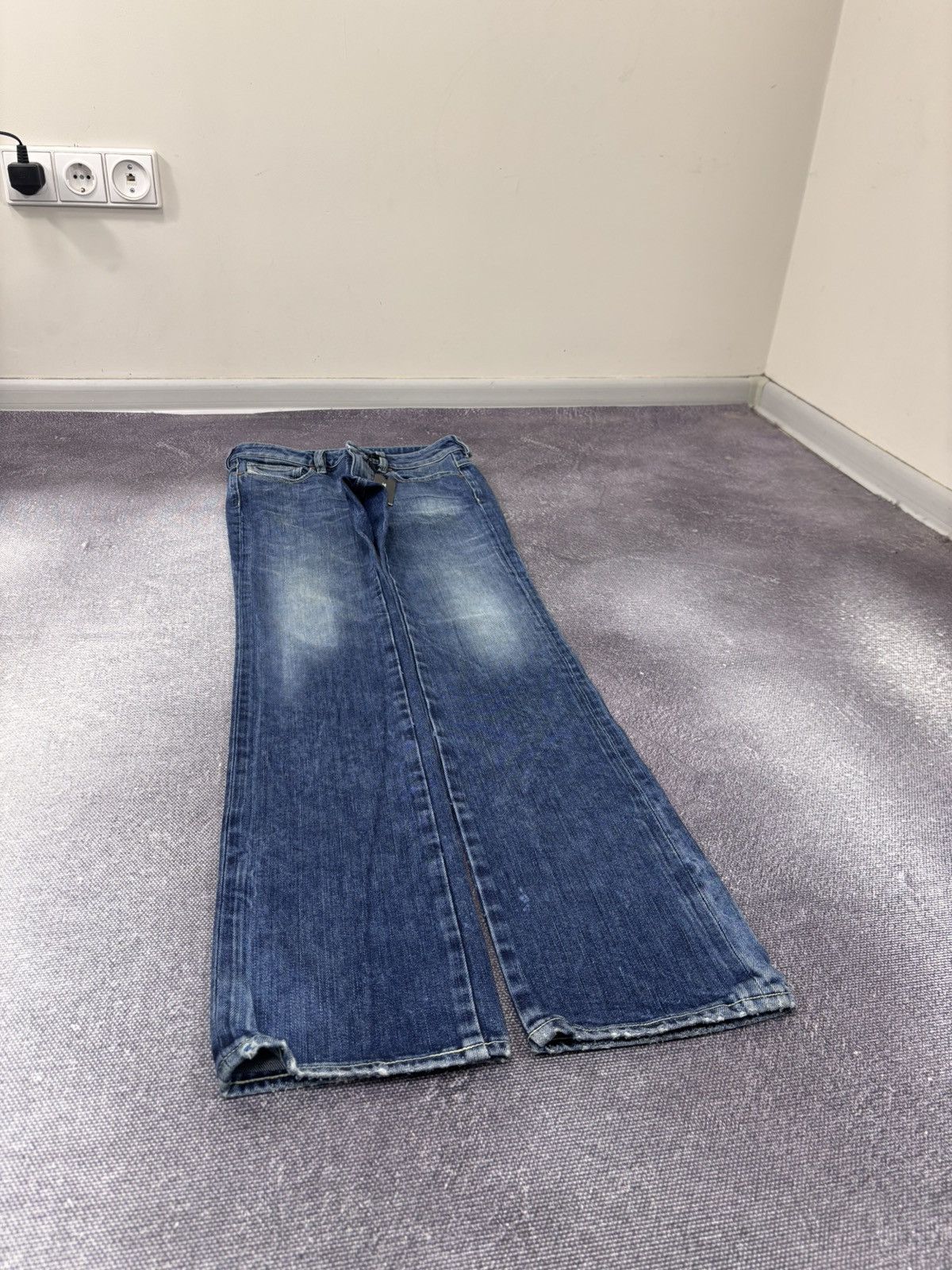Adidas × Diesel Diesel X Adidas Sample F/W08 NWT Women’s Blue Denim Jeans Size 28" / US 6 / IT 42 - 3 Thumbnail
