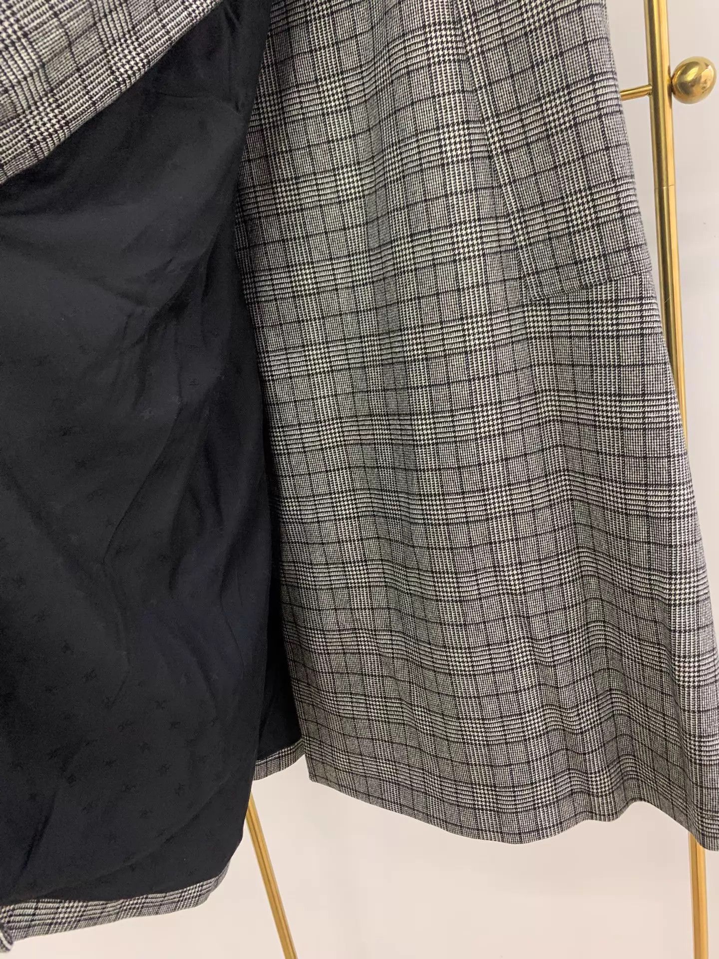 Celine Celine Gray Check Skirt Size 36 New Size 25" / US 0 / IT 36 - 2 Thumbnail