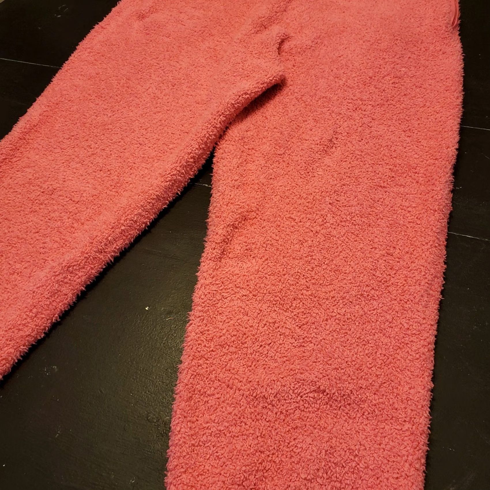 SKIMS Skims Pink Teddy Fleece Jogger Lounge Pants Sweatpants Women's XL Cozy Size 40" / US 18 - 3 Thumbnail