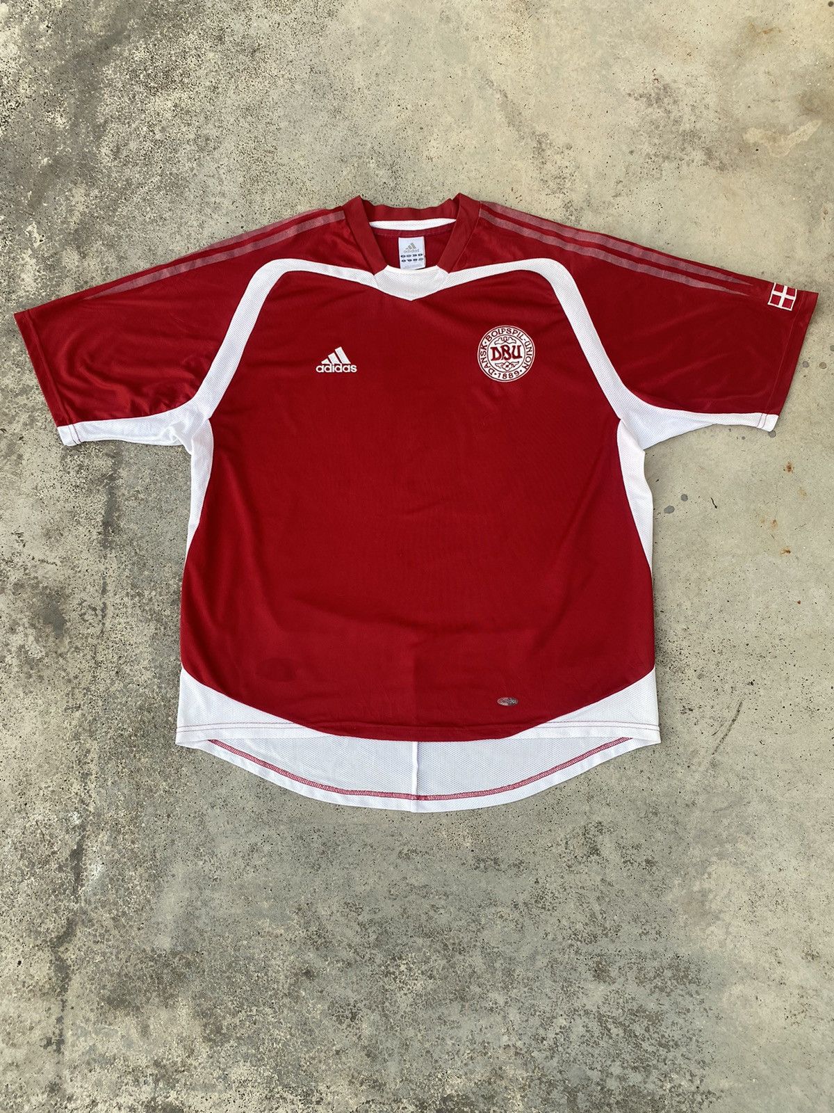 Adidas Denmark 2006/08 International Home Soccer Jersey Size US XL / EU 56 / 4 - 1 Thumbnail