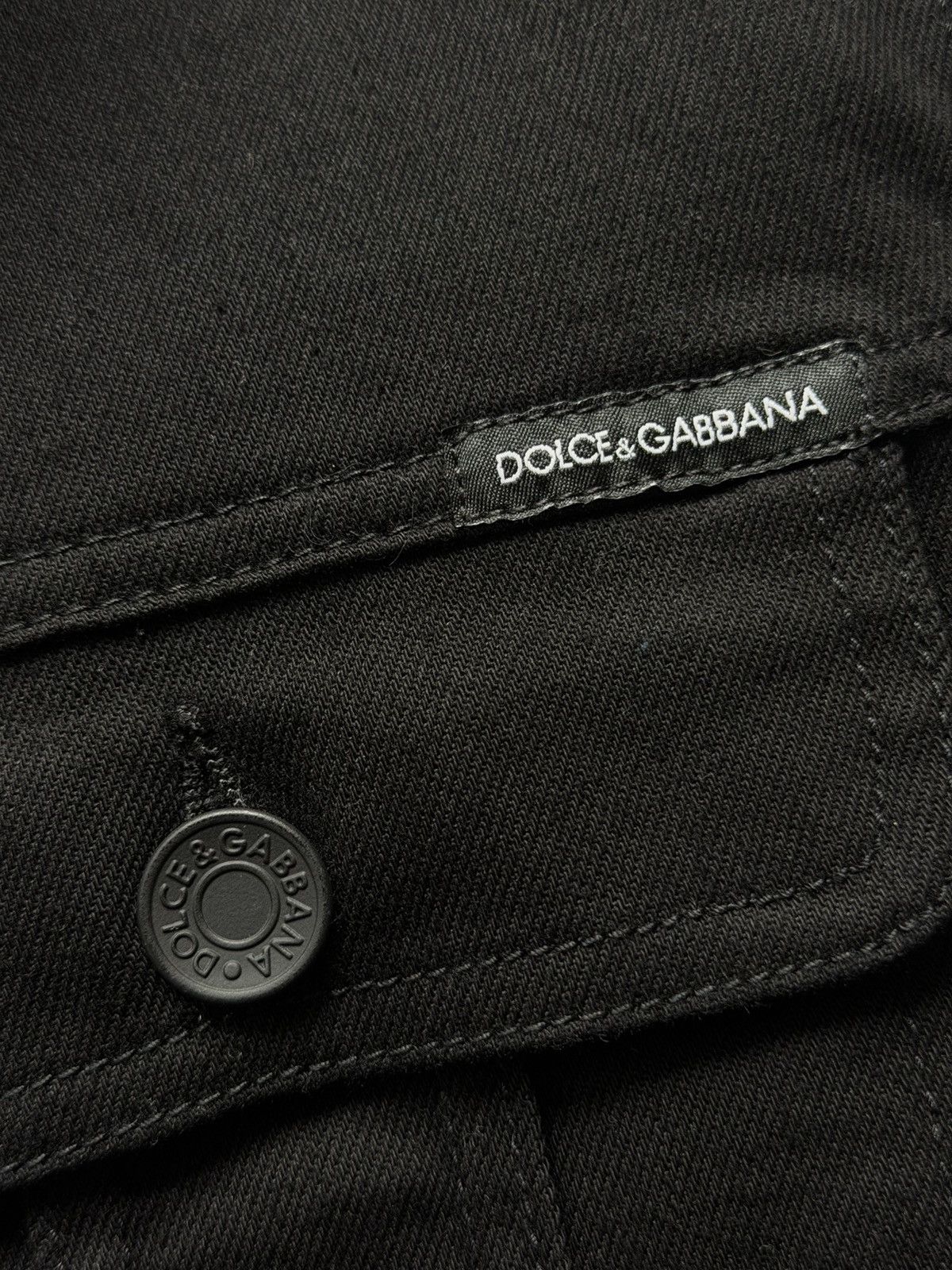 Dolce & Gabbana Dolce & Gabbana Denim Jacket Black - Size 52 - New Size US L / EU 52-54 / 3 - 5 Thumbnail