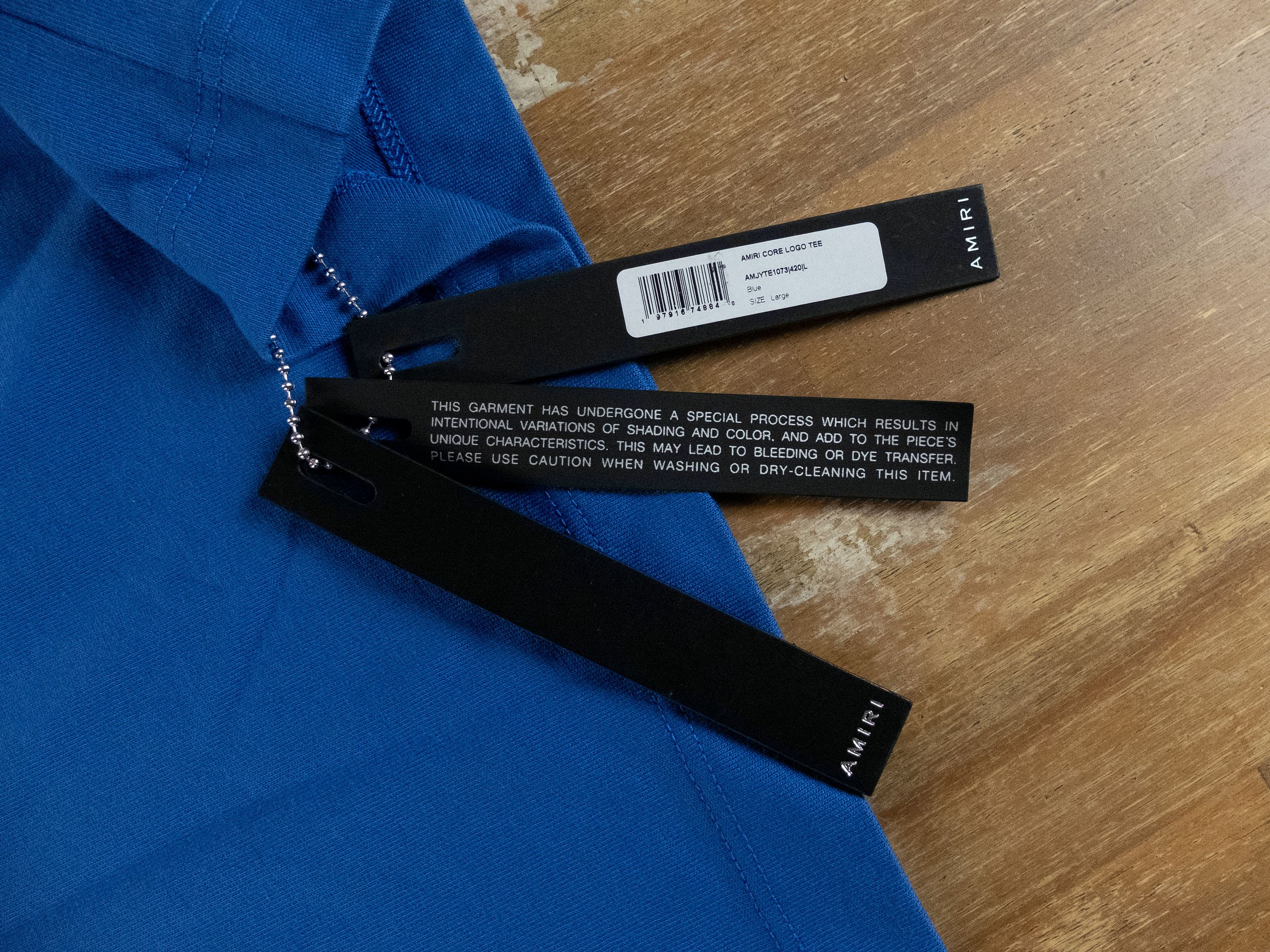 Amiri AMIRI Core collection blue logo print t-shirt Large Size US L / EU 52-54 / 3 - 6 Thumbnail