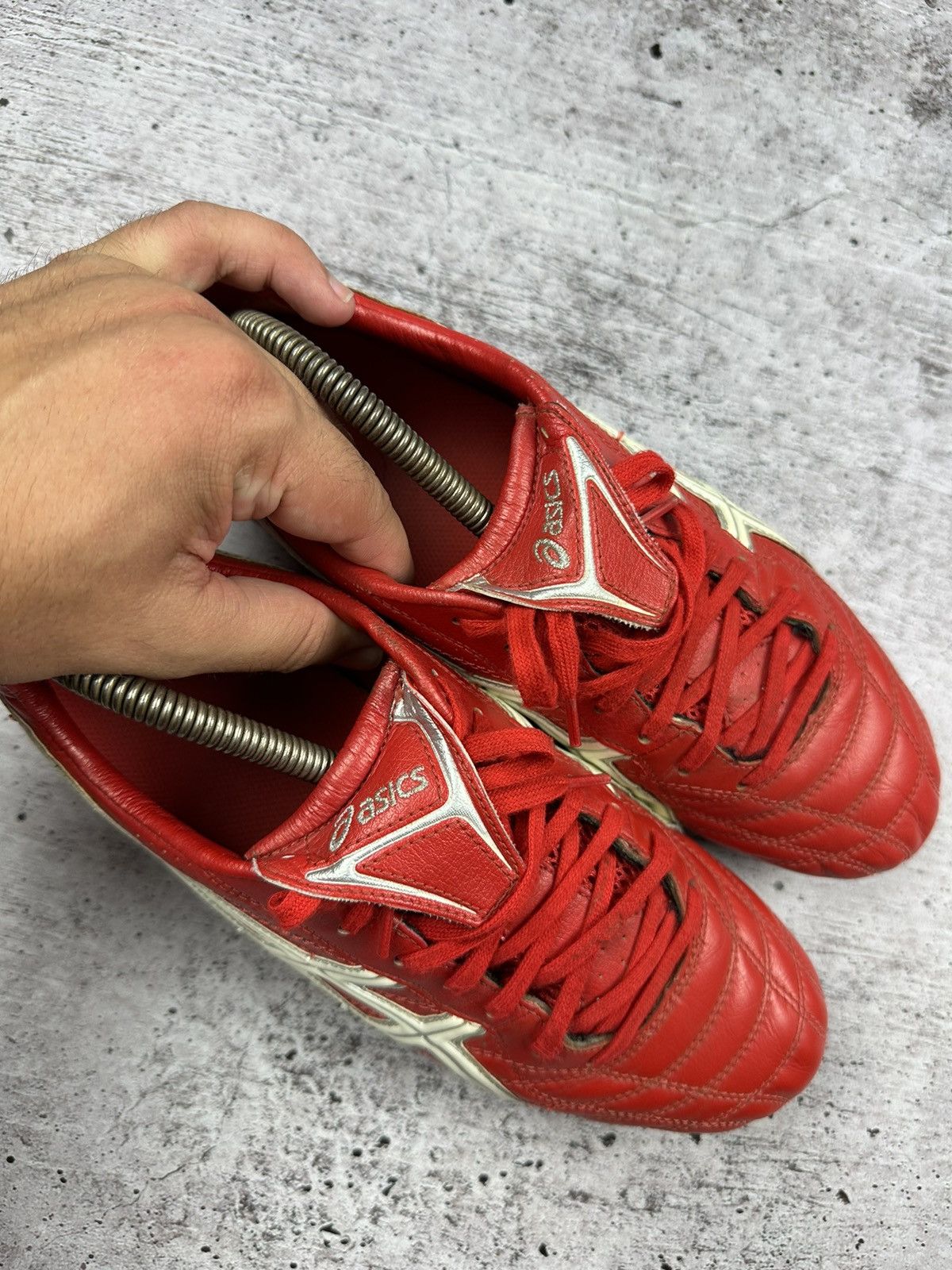Asics Vintage Asics GS Light 4 Leather Soccer Shoes Size US 7.5 / EU 40-41 - 9 Thumbnail