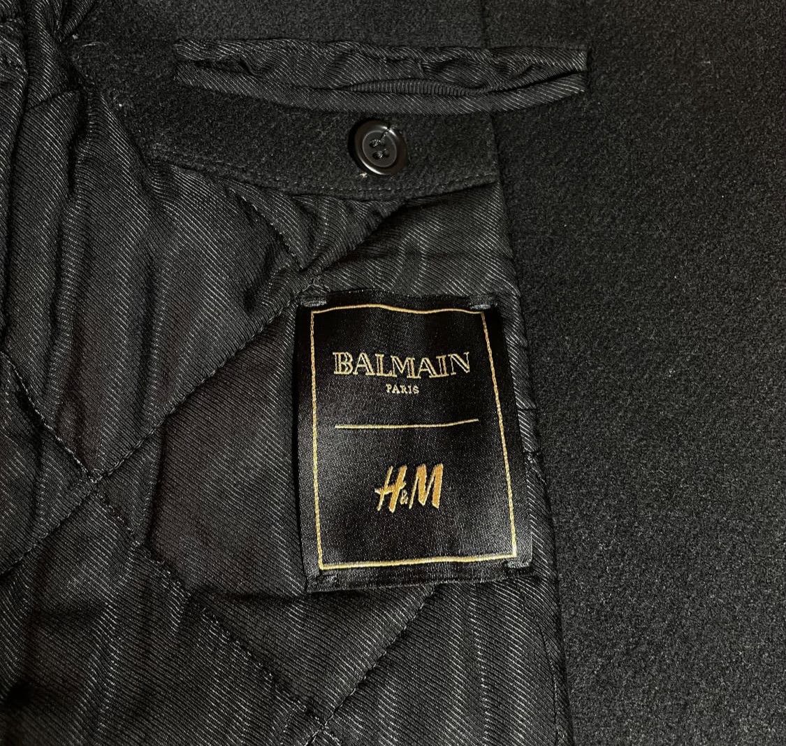 Balmain × H&M Balmain x H&M Double Breasted Wool Coat Size US S / EU 44-46 / 1 - 5 Thumbnail