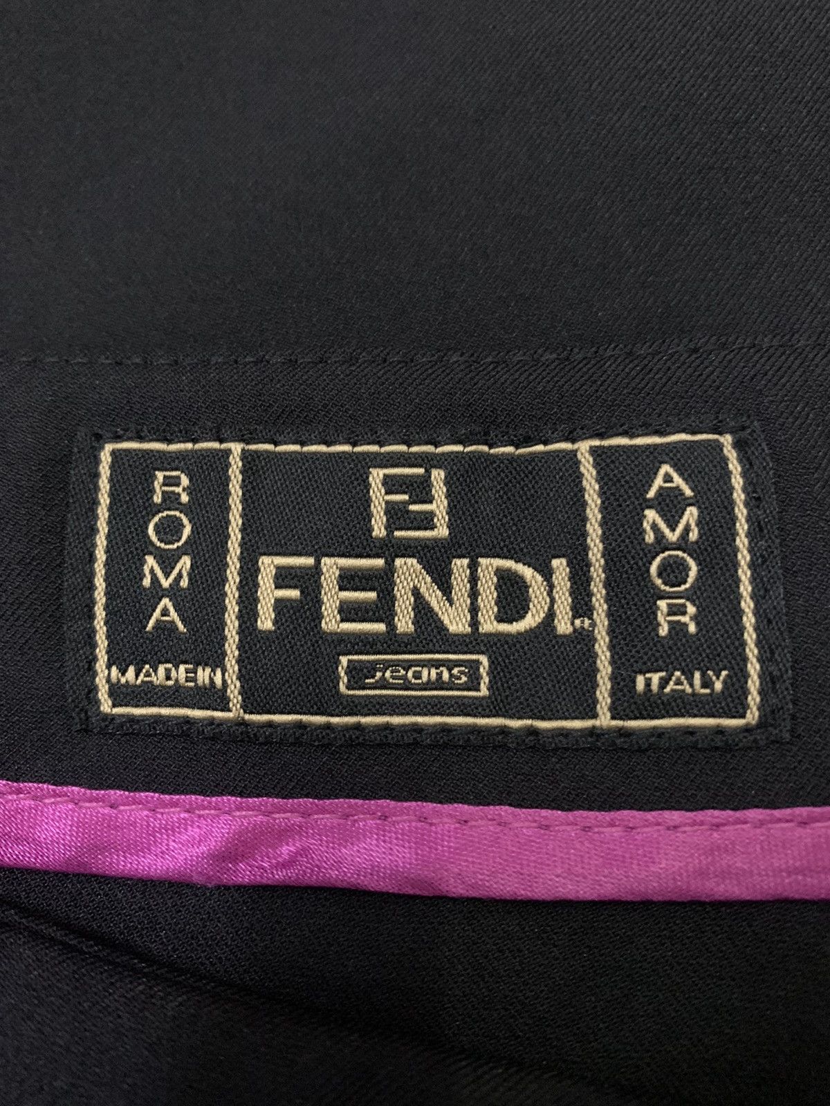Fendi Fendi Roma Italy Super Black Skirt Size 26" / US 2 / IT 38 - 7 Thumbnail