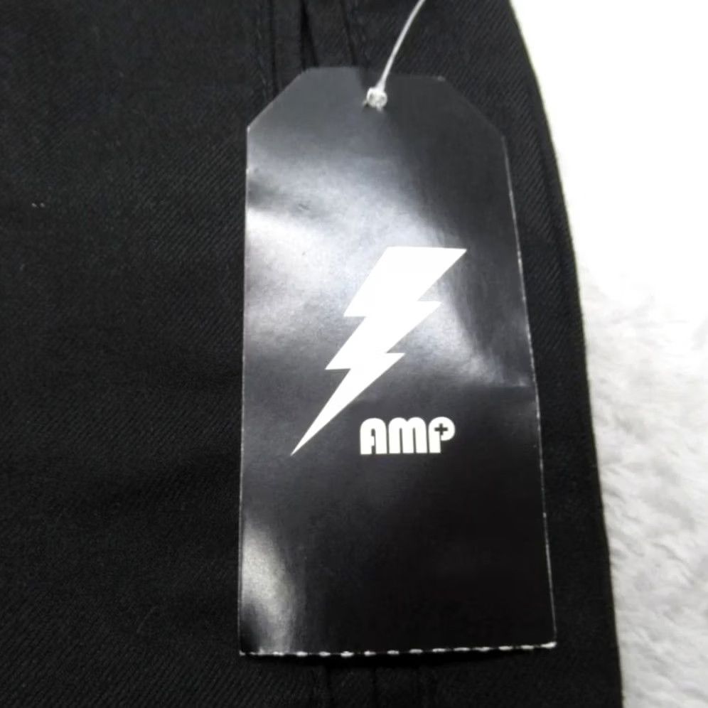Vintage AMP Drawstring Pants Men 32x34 Black Jogger Track Pants Casual Activewear Mens Size US 31 - 4 Thumbnail