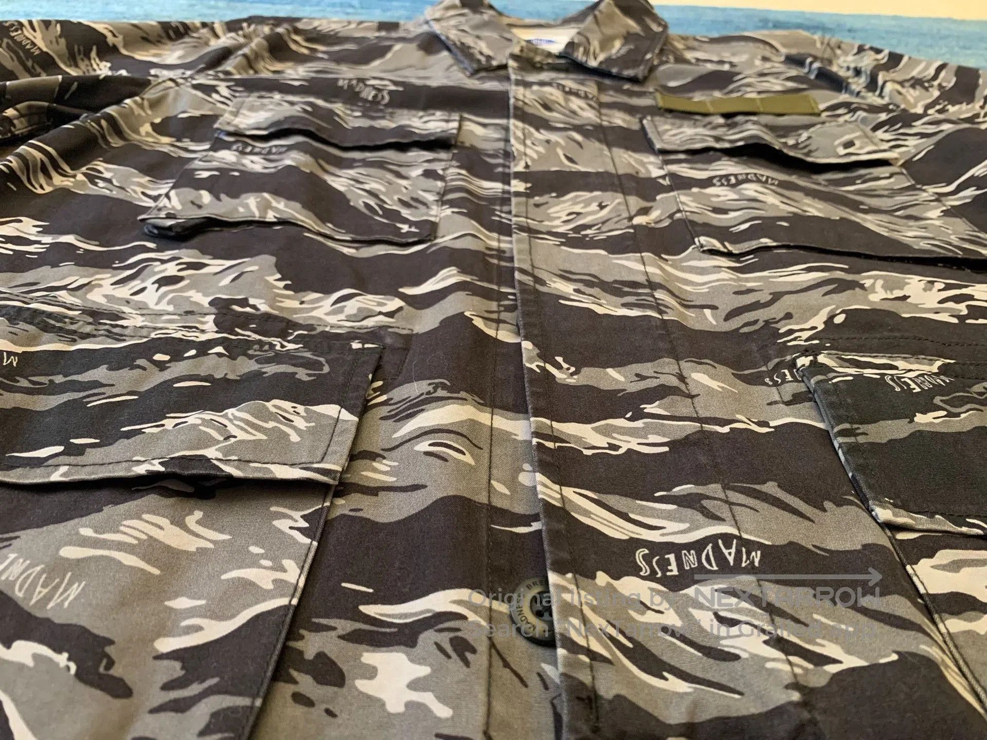 Madness Madness Vintage Black Tiger Stripe Jacket. Size US XL / EU 56 / 4 - 3 Thumbnail