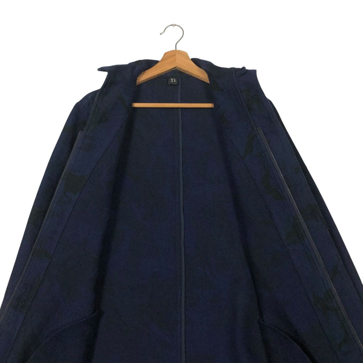 Yohji Yamamoto 🔥VINTAGE Y’S YOHJI YAMAMOTO LONG JACKET DENIM FLORAL Size US M / EU 48-50 / 2 - 17 Thumbnail