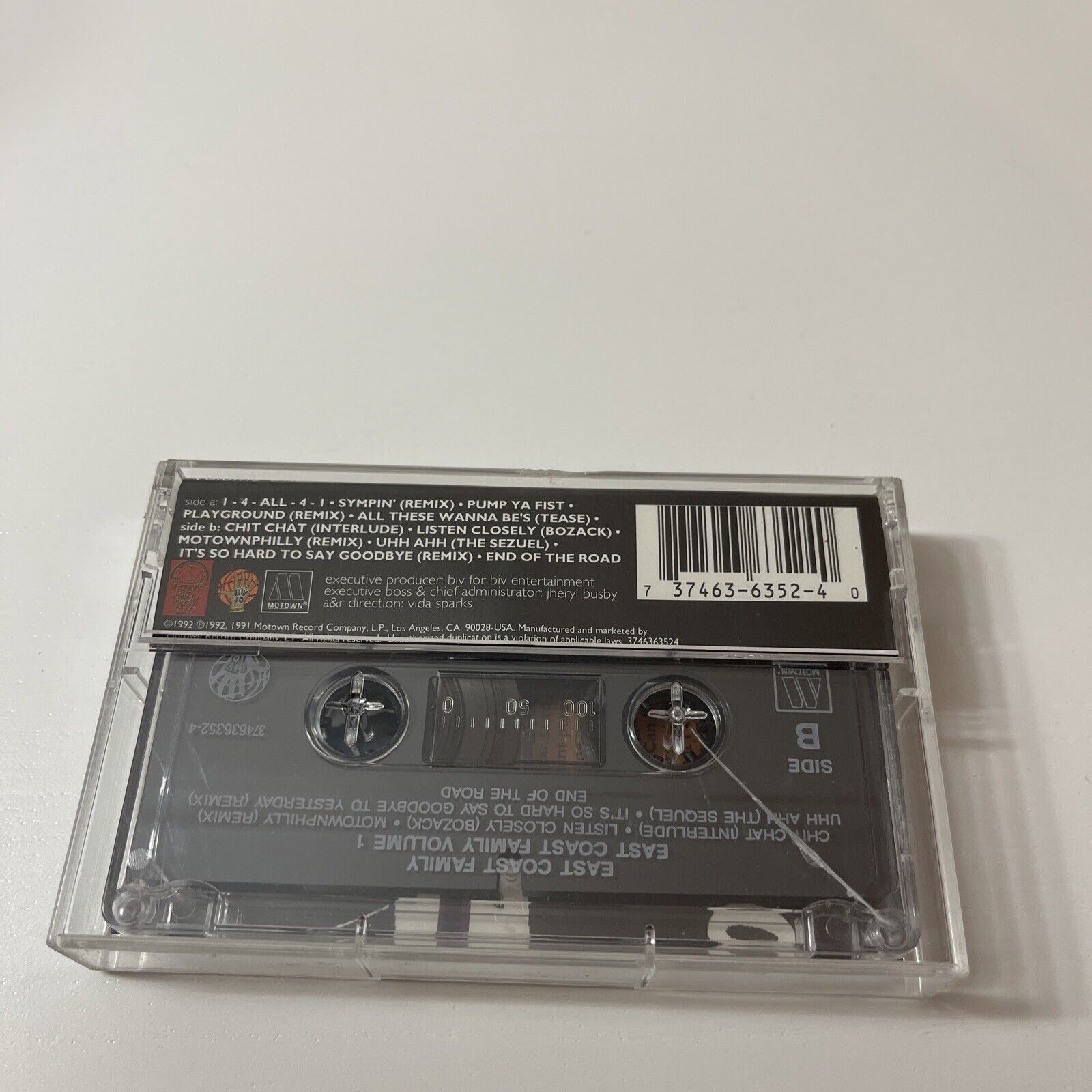 Vintage East Coast Family Volume 1 1993 Cassette Tape 07863-62521-4 Size ONE SIZE - 6 Thumbnail