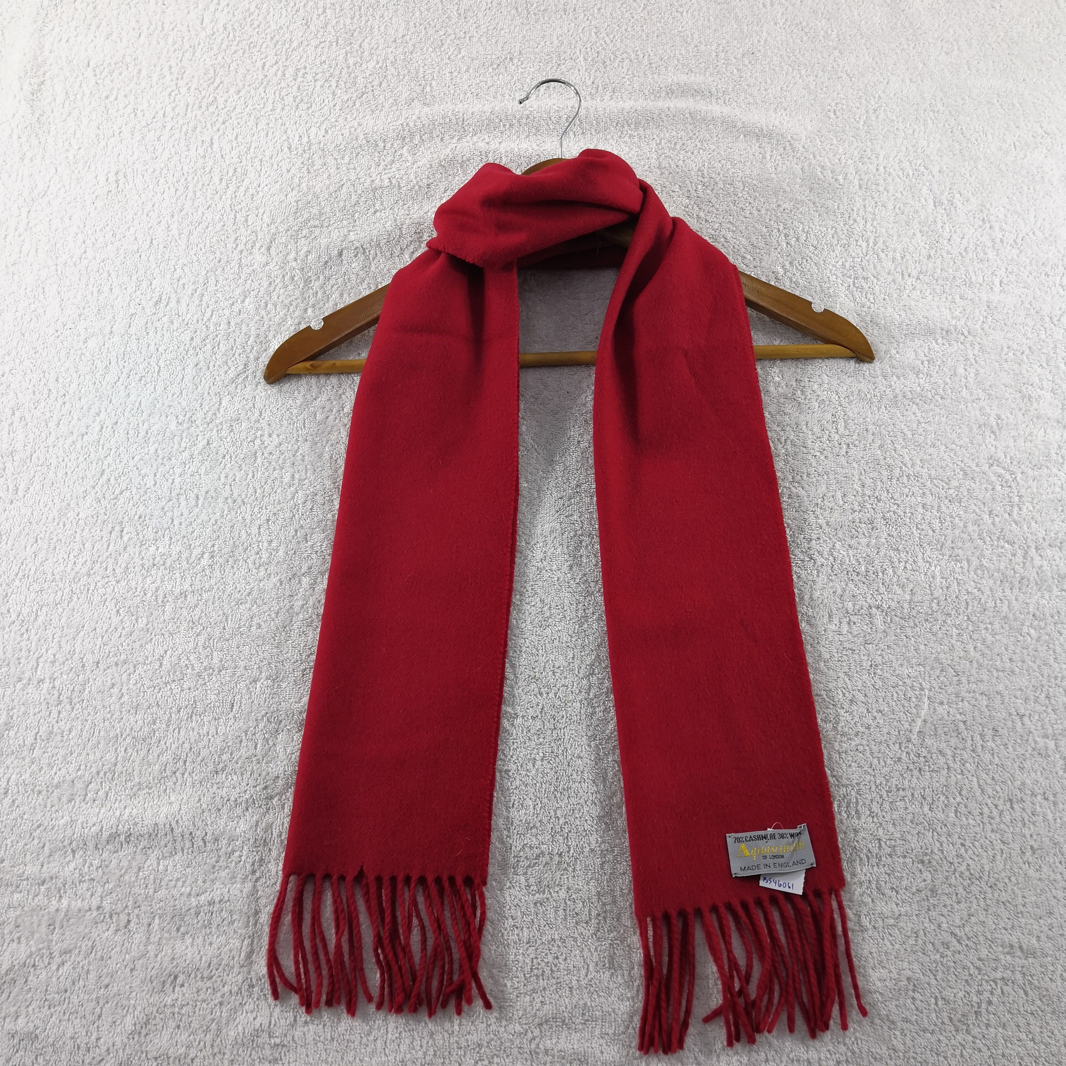 Aquascutum Vintage Aquascutum Scarf Fringe Muffler Scarves - . Size ONE SIZE - 2 Thumbnail