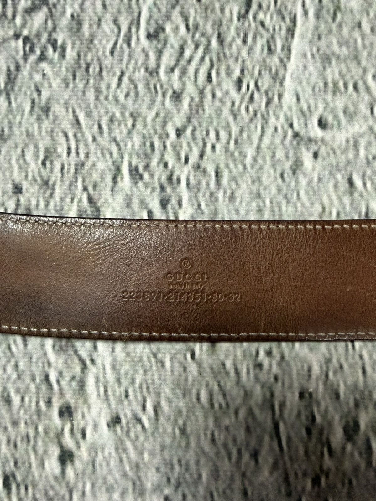 Gucci Gucci belt black big buckle double G monogram Size 32 - 7 Thumbnail