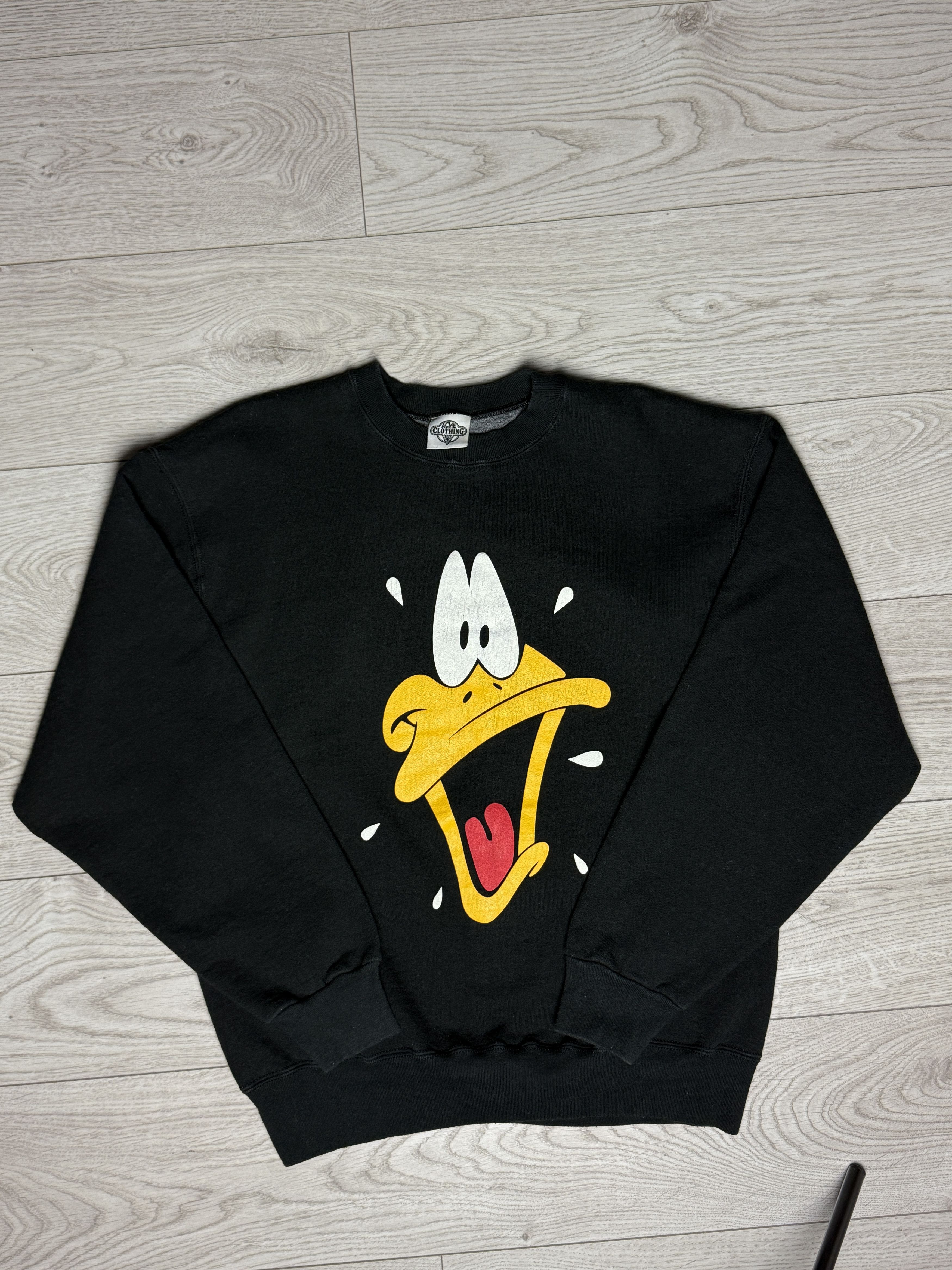 Vintage vintage 1991 Daffy Duck sweatshirt Size US L / EU 52-54 / 3 - 3 Thumbnail