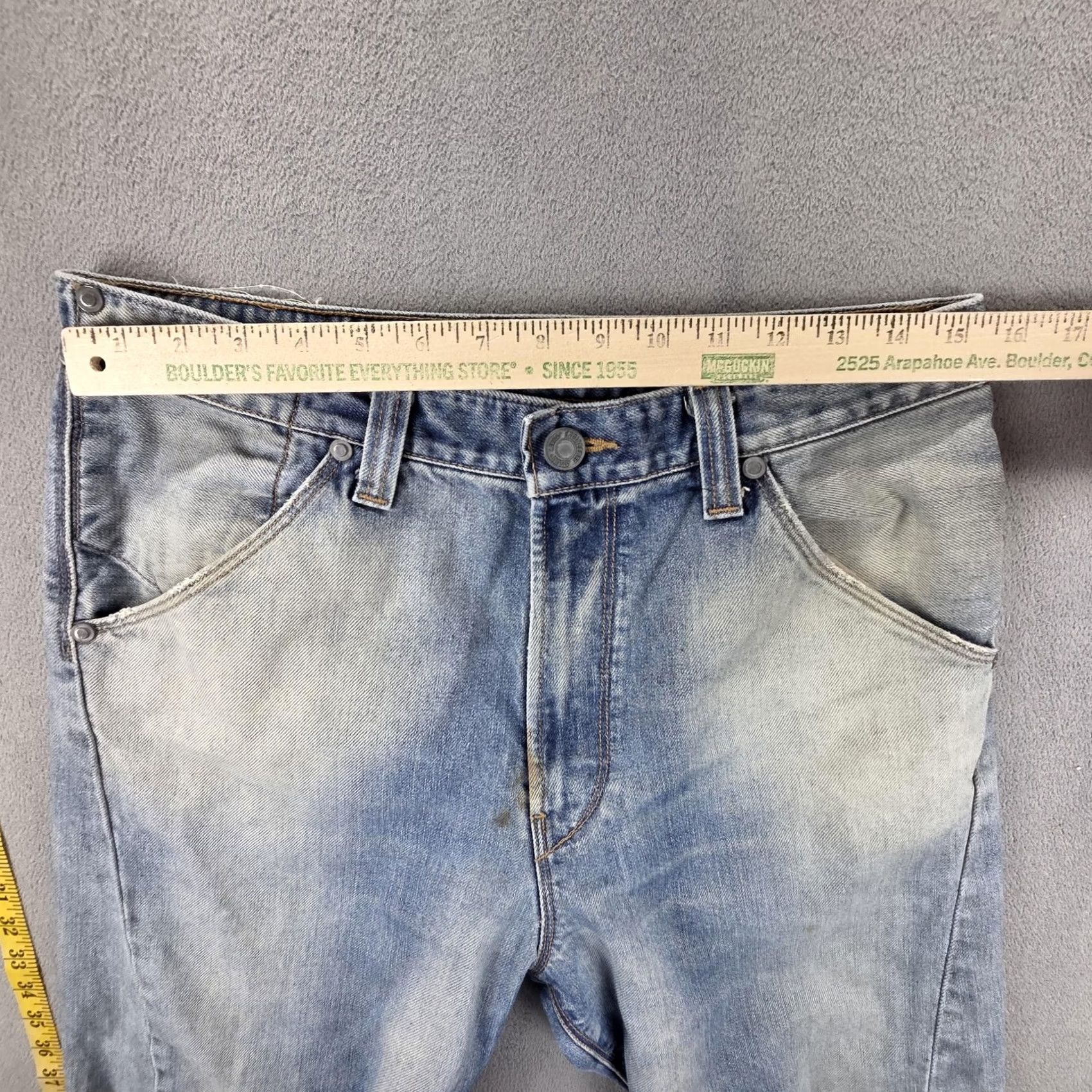 Levi's VINTAGE Levi's Engineered Jeans Men 30x27 Relaxed Denim Distressed Pockets 10th Anniversary Blue 90s/Decade? Wait Size US 30 / EU 46 - 4 Thumbnail