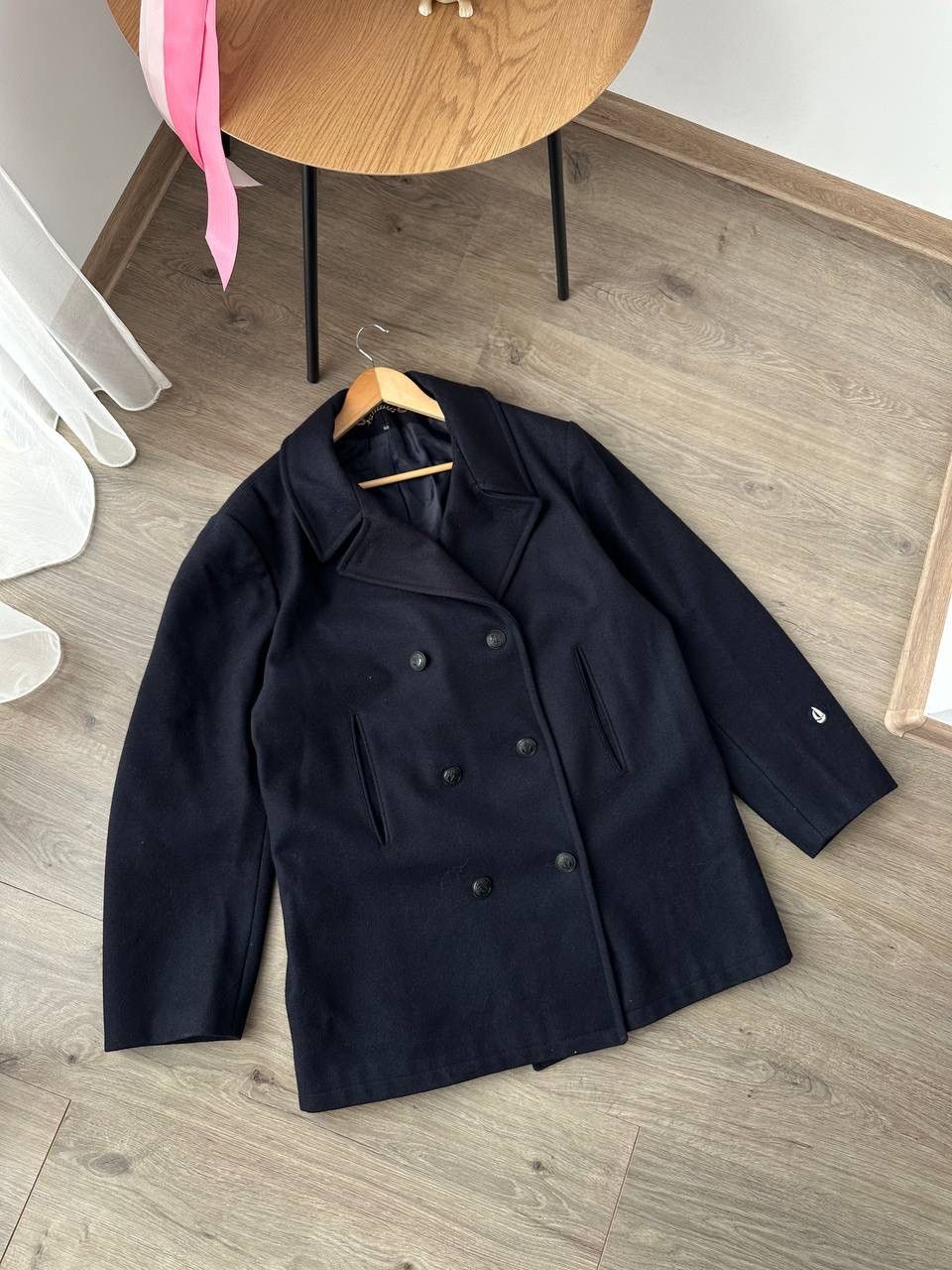 Japanese Brand × Vintage Vintage Japanese Michel Beaudouin Blue Coat Jacket Size US XL / EU 56 / 4 - 4 Thumbnail