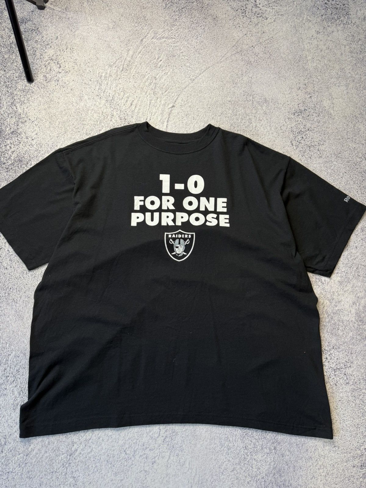 NFL Vintage Reebok Raiders T shirt 1:0 For One Purpose Size US XL / EU 56 / 4 - 3 Thumbnail