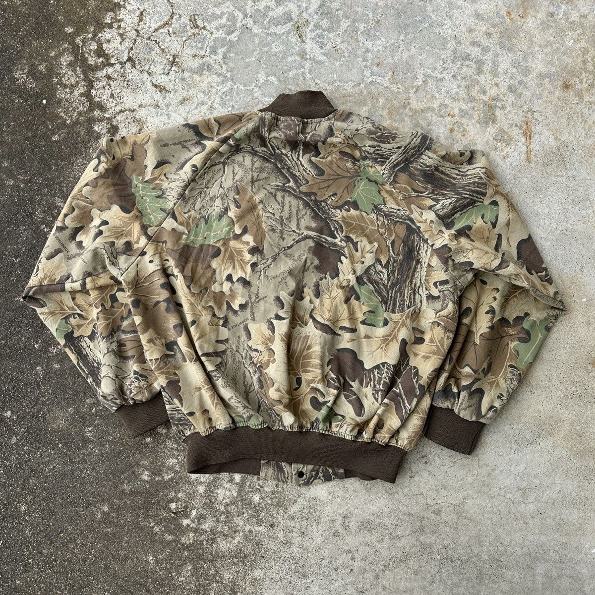 Realtree 90s Realtree Hunter outdoor Varsity Bomber Flight jacket Size US L / EU 52-54 / 3 - 2 Thumbnail