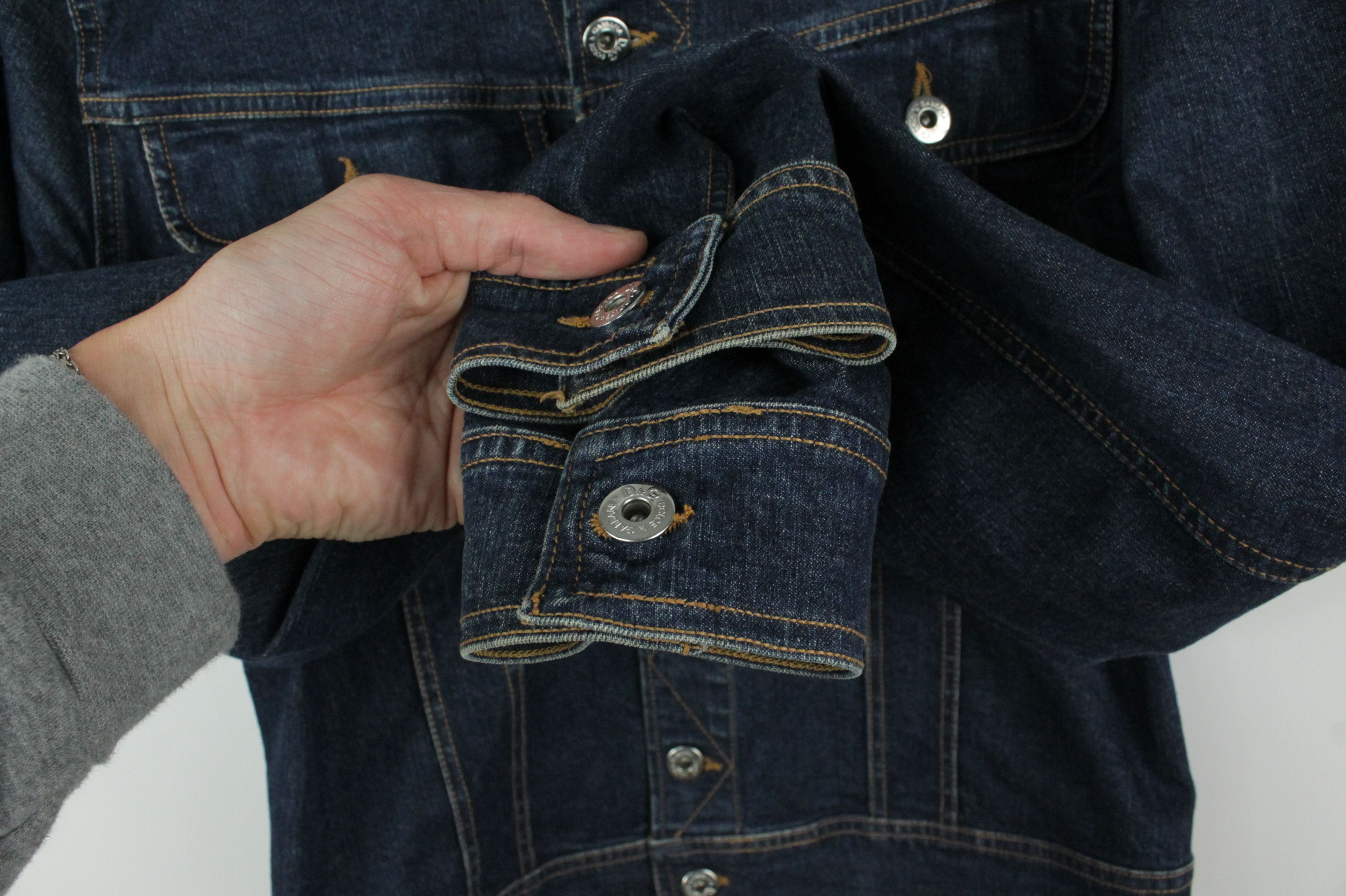 Dolce & Gabbana Dolce & Gabbana Slim Fit Stretch Denim Trucker Jacket Size L / US 10 / IT 46 - 5 Thumbnail