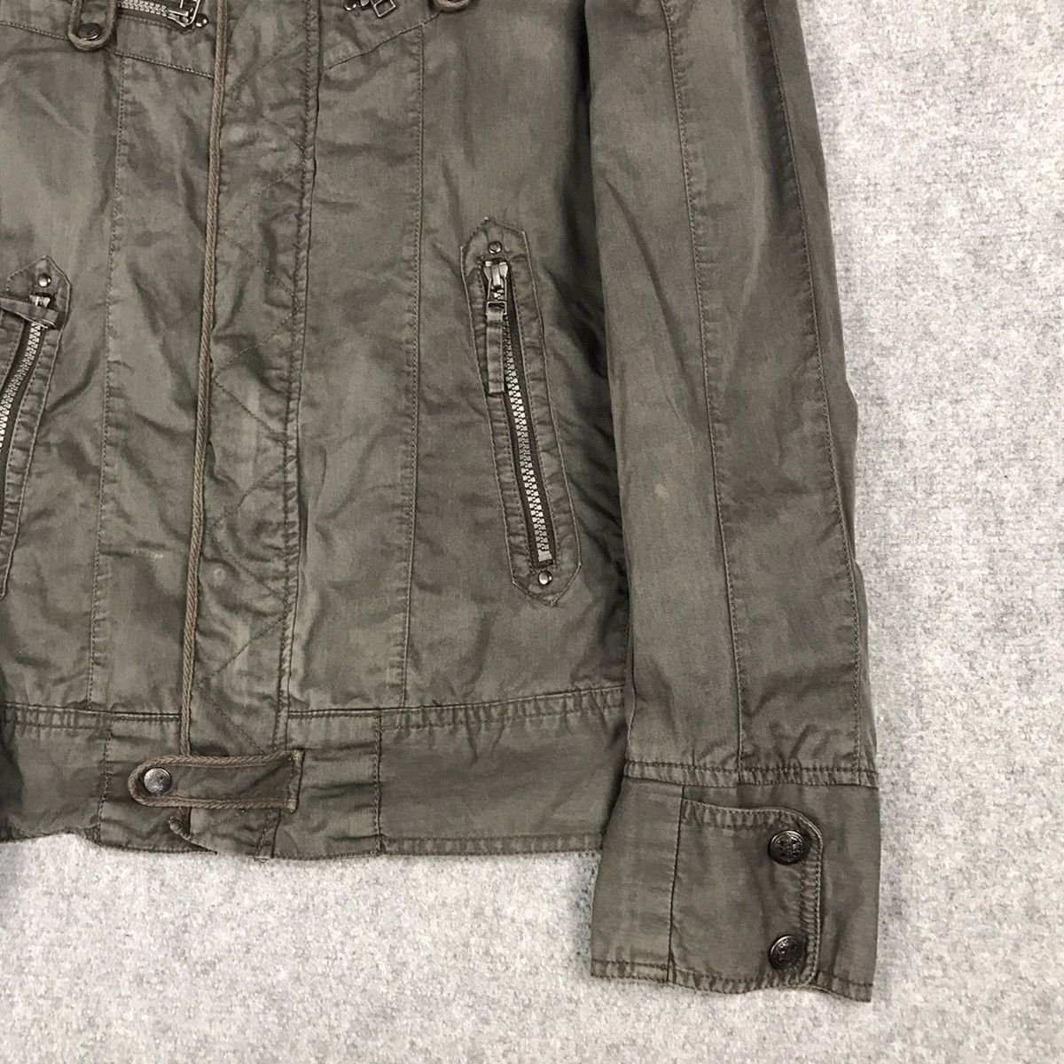 If Six Was Nine VON DUTCH BLACK FADED ZIPPER JACKET Size US M / EU 48-50 / 2 - 3 Thumbnail