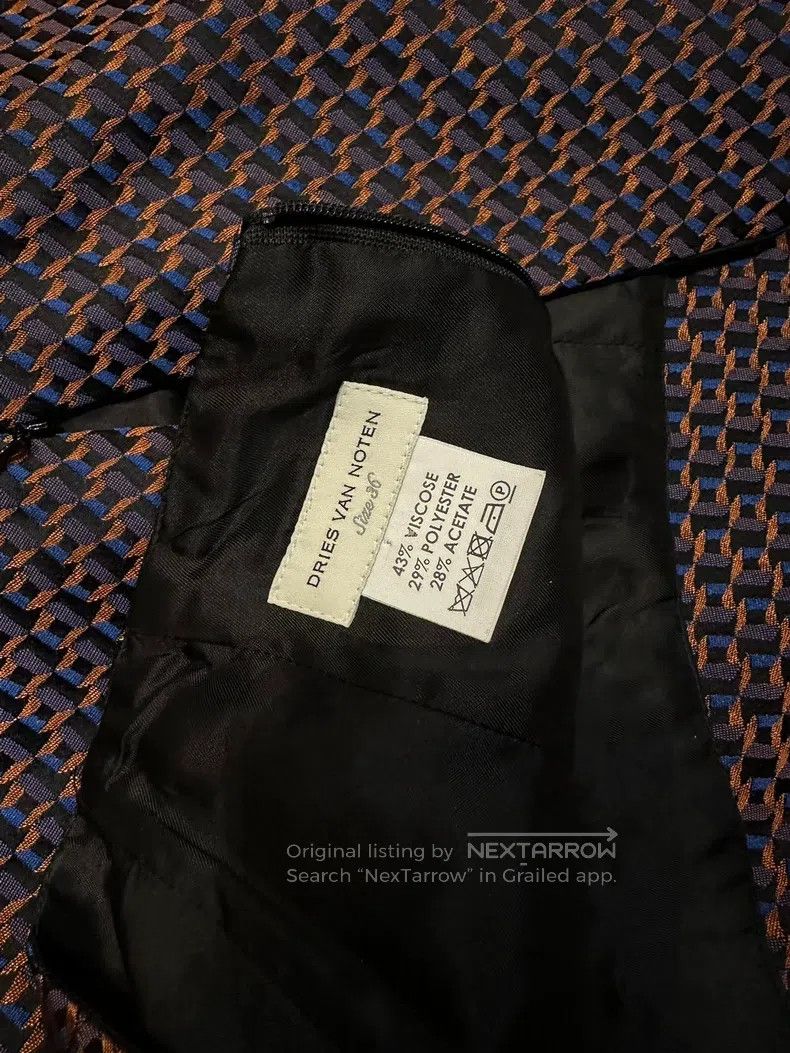 Dries Van Noten Dries Van Noten Straight Jacquard Skirt Size 35" - 5 Thumbnail