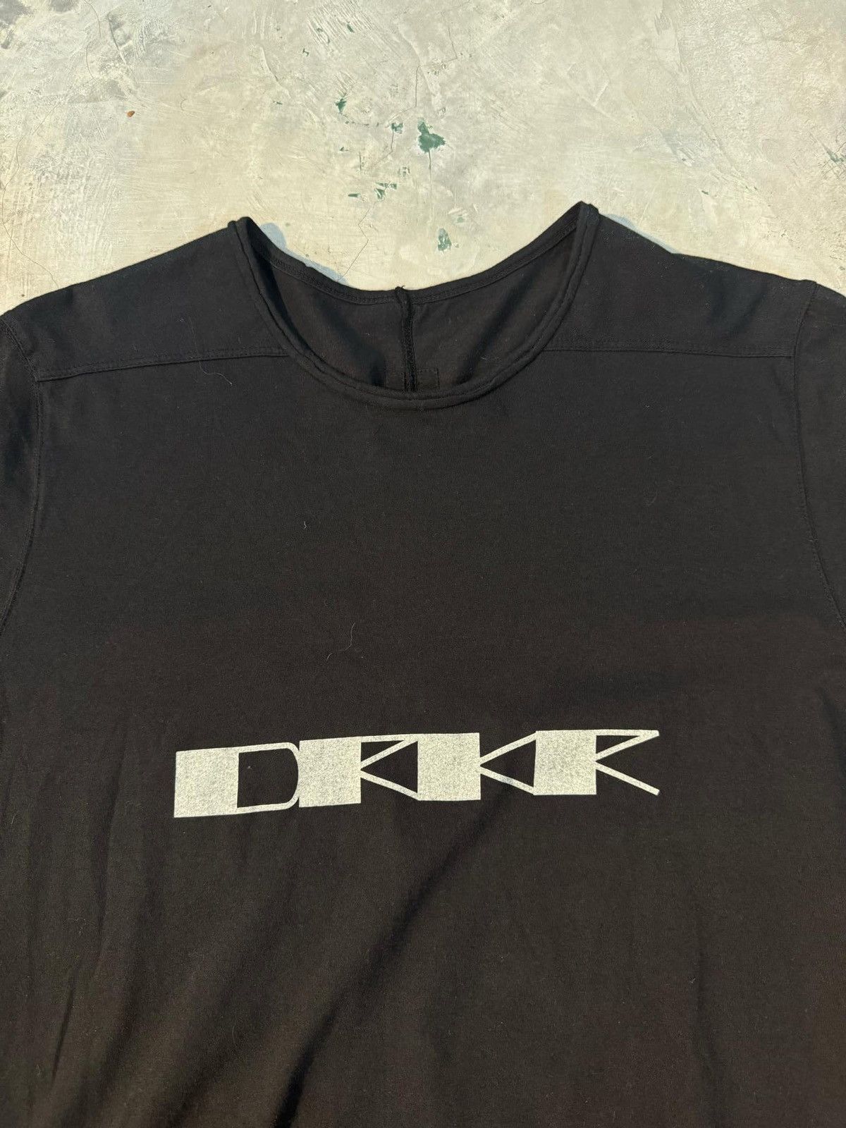 Rick Owens Drkshdw Rick Owens Drkshdw script tee Size US L / EU 52-54 / 3 - 9 Thumbnail