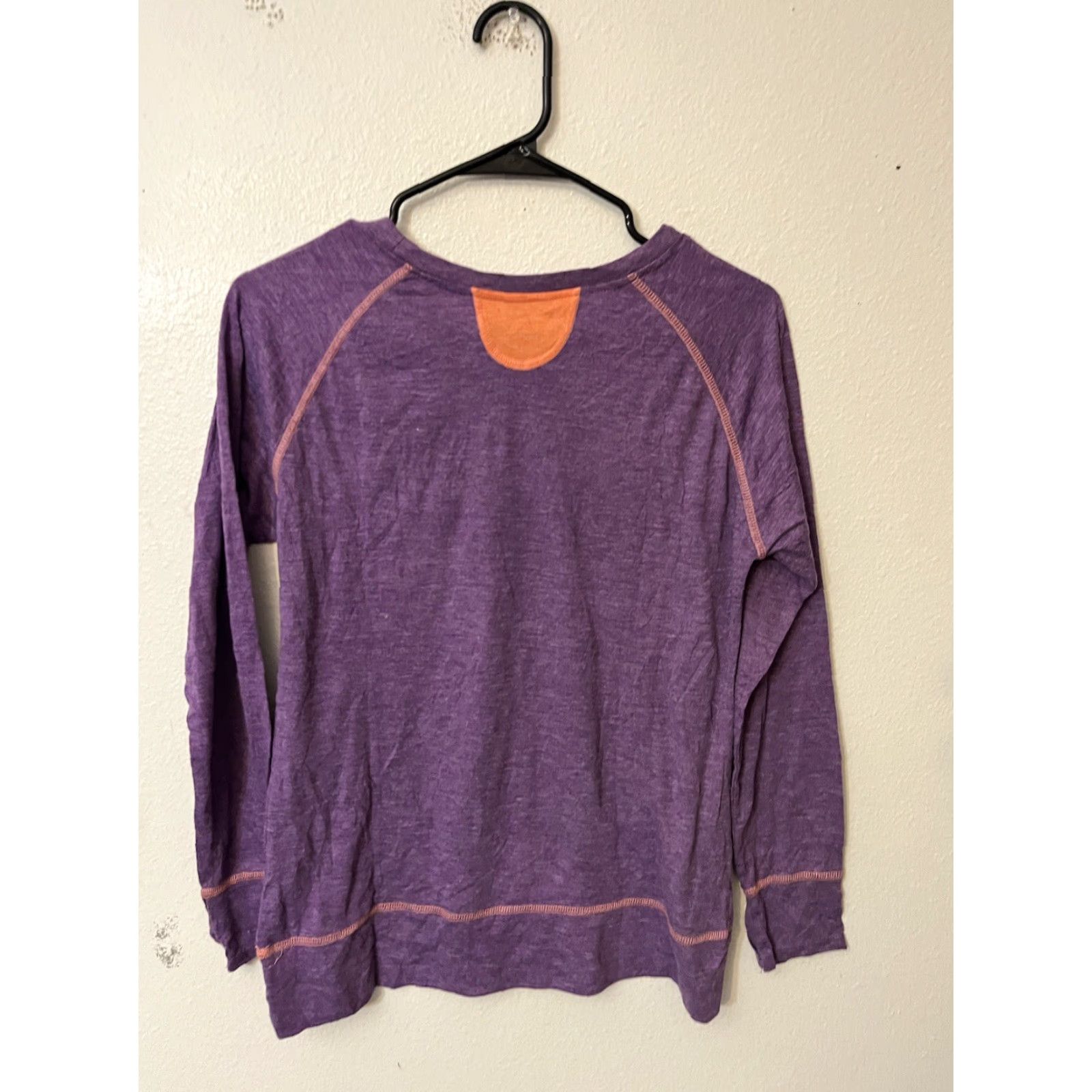 Vintage Marika Tek Womens Pullover T-Shirt Long Sleeve Size M Purple Performance Top Size M / US 6-8 / IT 42-44 - 3 Thumbnail
