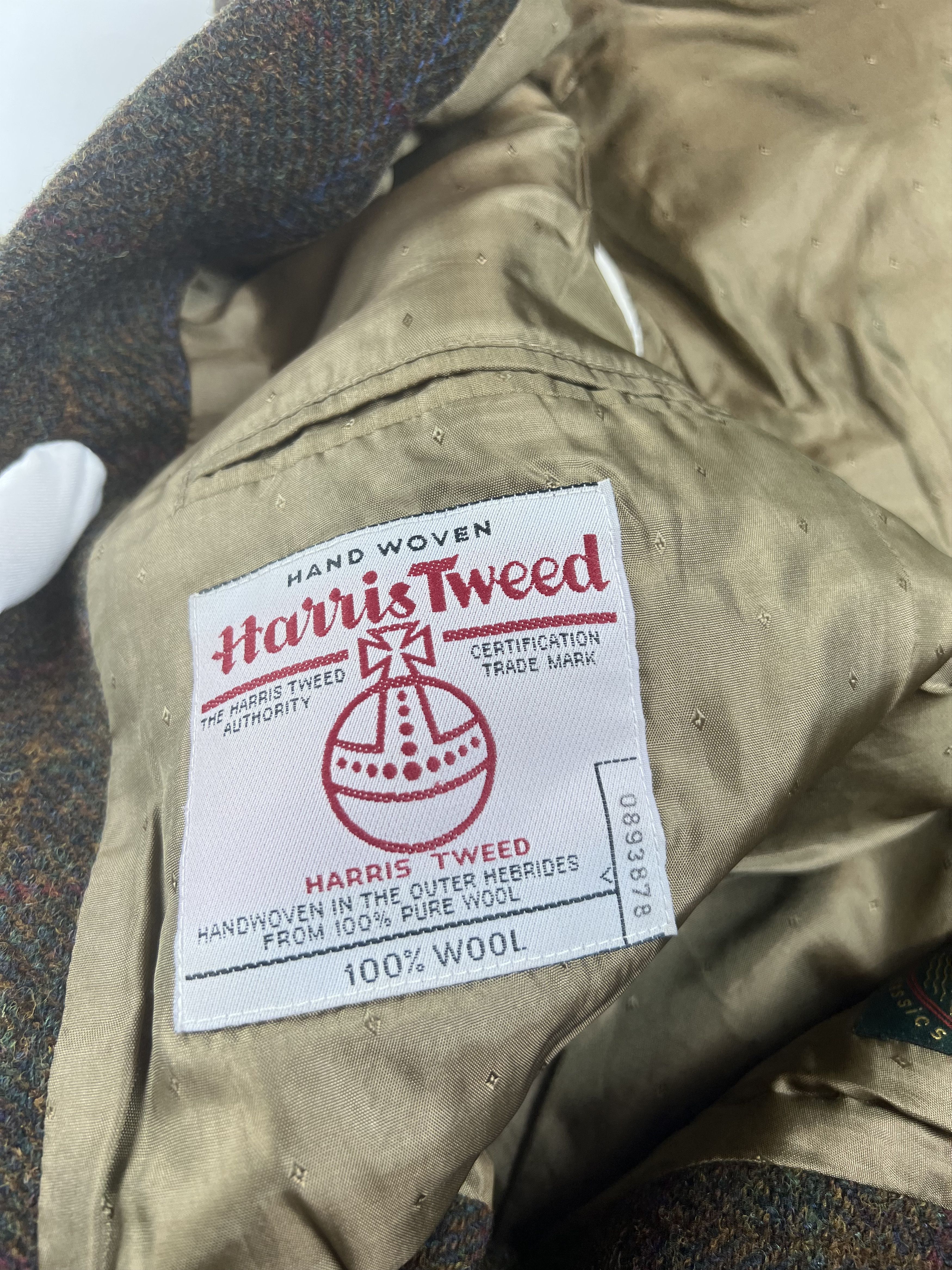Harris Tweed × Vintage Vintage Harris Tweed Wool Blazer M Size 42R - 5 Thumbnail