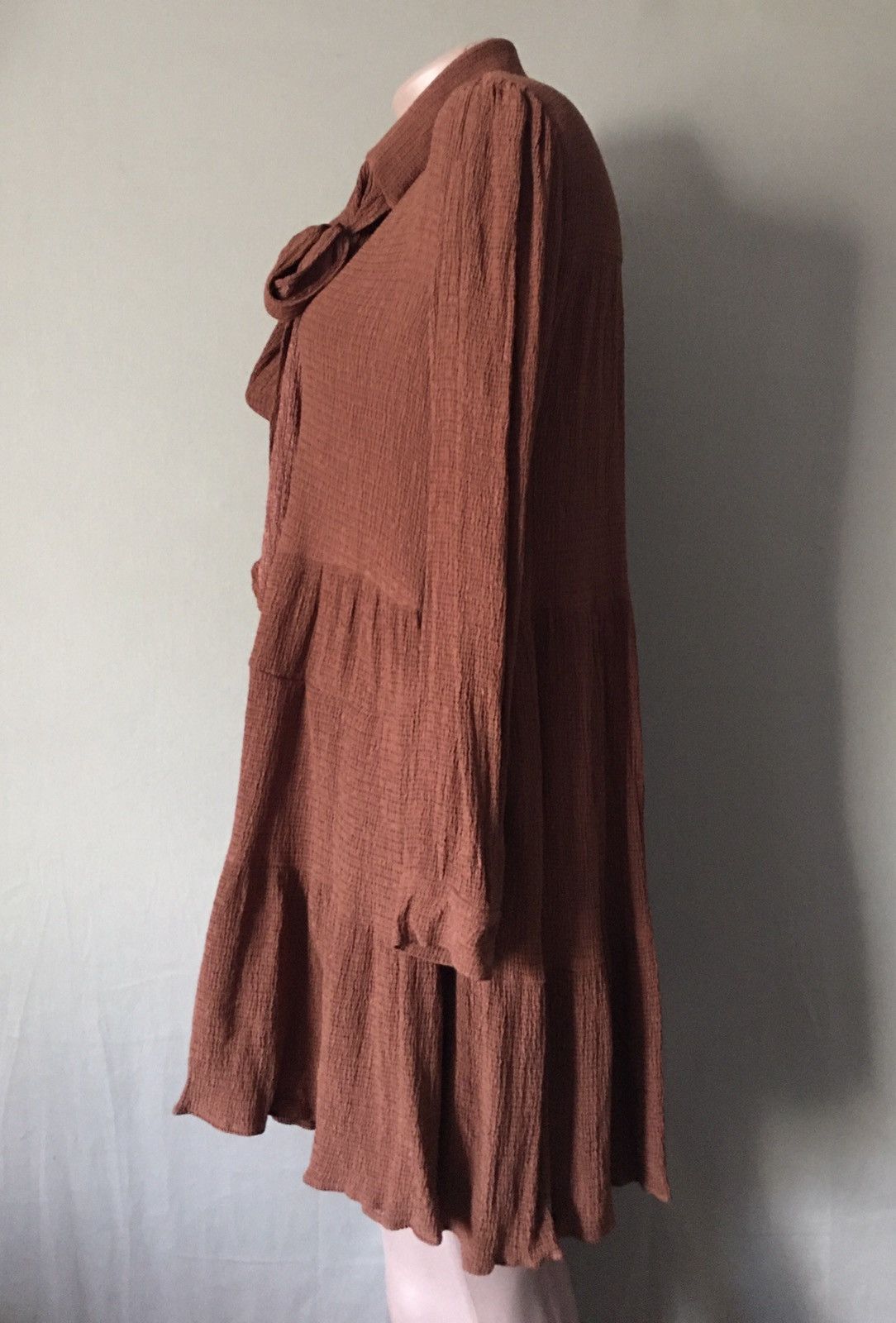 Sezane Sezane Hazelnut Brown Selena Dress Size FR 36 Size S / US 4 / IT 40 - 7 Thumbnail
