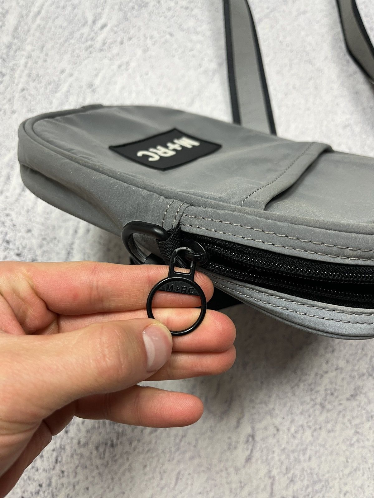M+Rc Noir M+RC Noir Shoulder Bag Gray Reflective Rare Hype Streetwear Size ONE SIZE - 10 Thumbnail