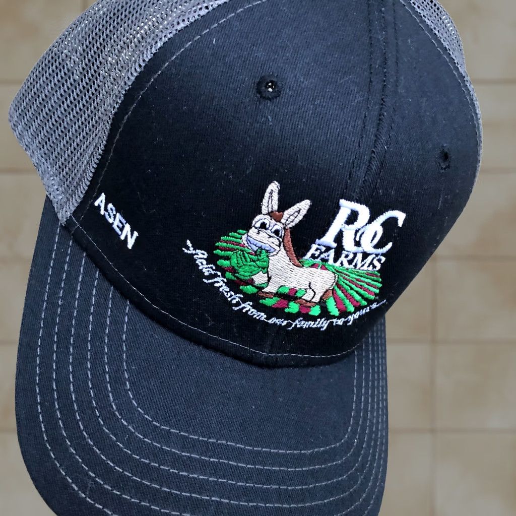 Vintage OTTO RC FARMS Monterey California Trucker Hat Men's One Size Black Snapback Cap Size ONE SIZE - 1 Thumbnail