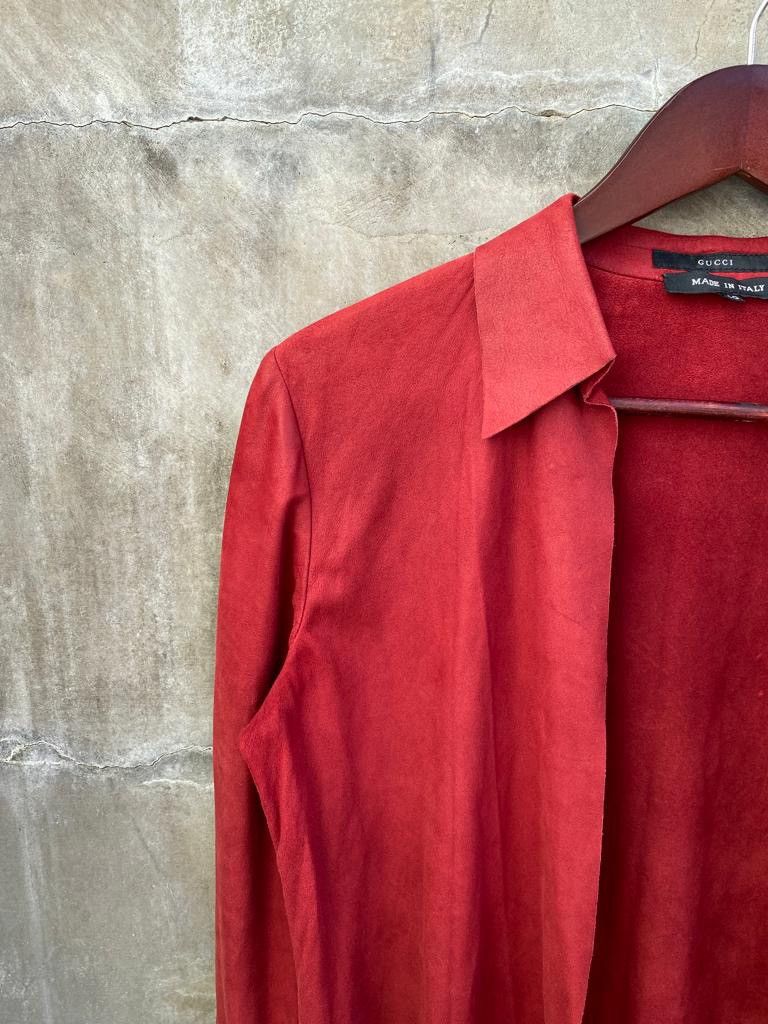 Gucci Tom Ford Era Vera Pelle Buttonless Shirt Size S / US 4 / IT 40 - 4 Thumbnail