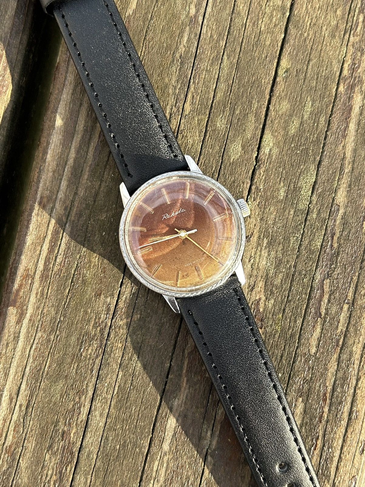 Vintage Vintage Watch Soviet USSR Mechanical Raketa Hand Winding Size ONE SIZE - 17 Thumbnail
