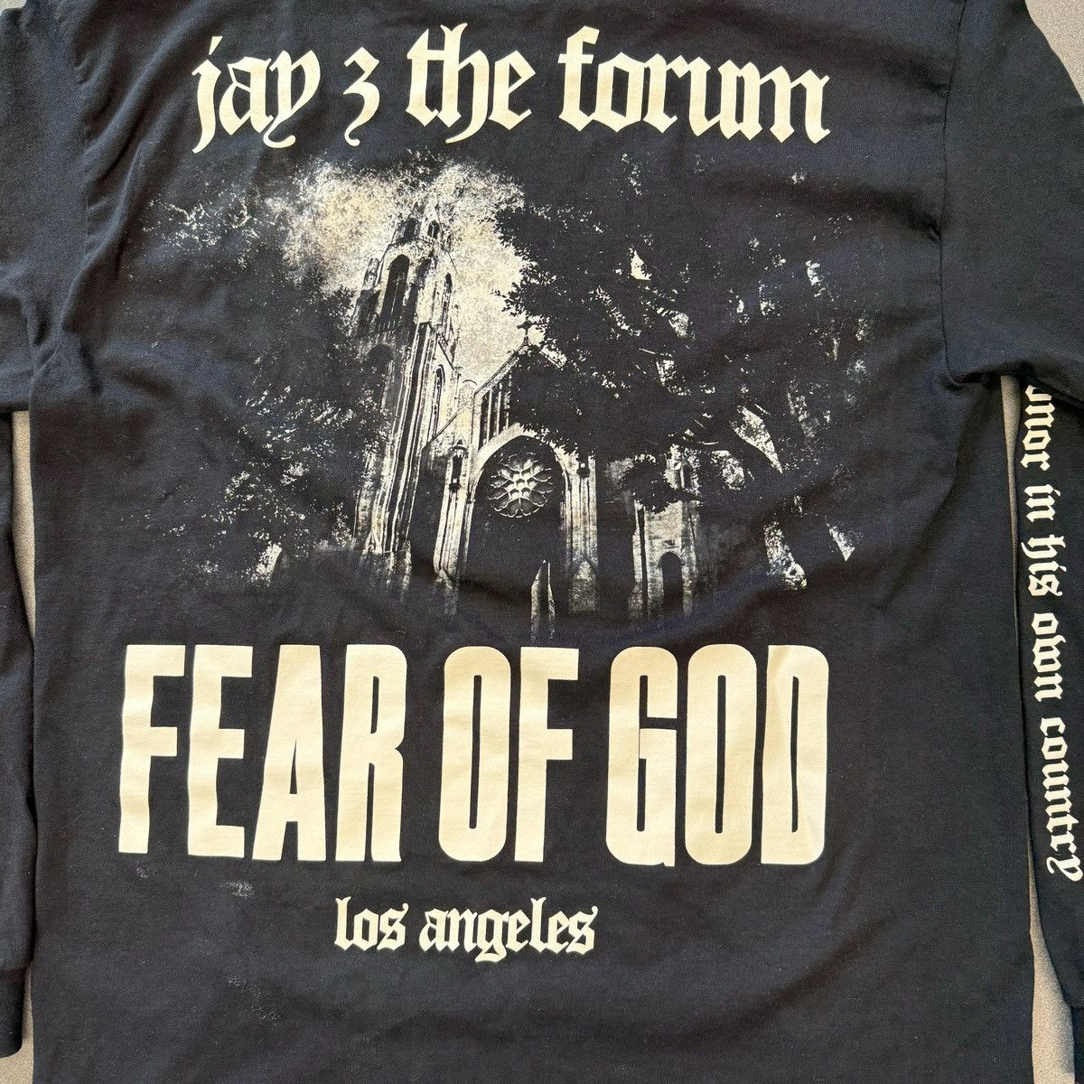 Fear of God × Jay Z Fear Of God Jay-Z The Forum Longsleeve Tee  