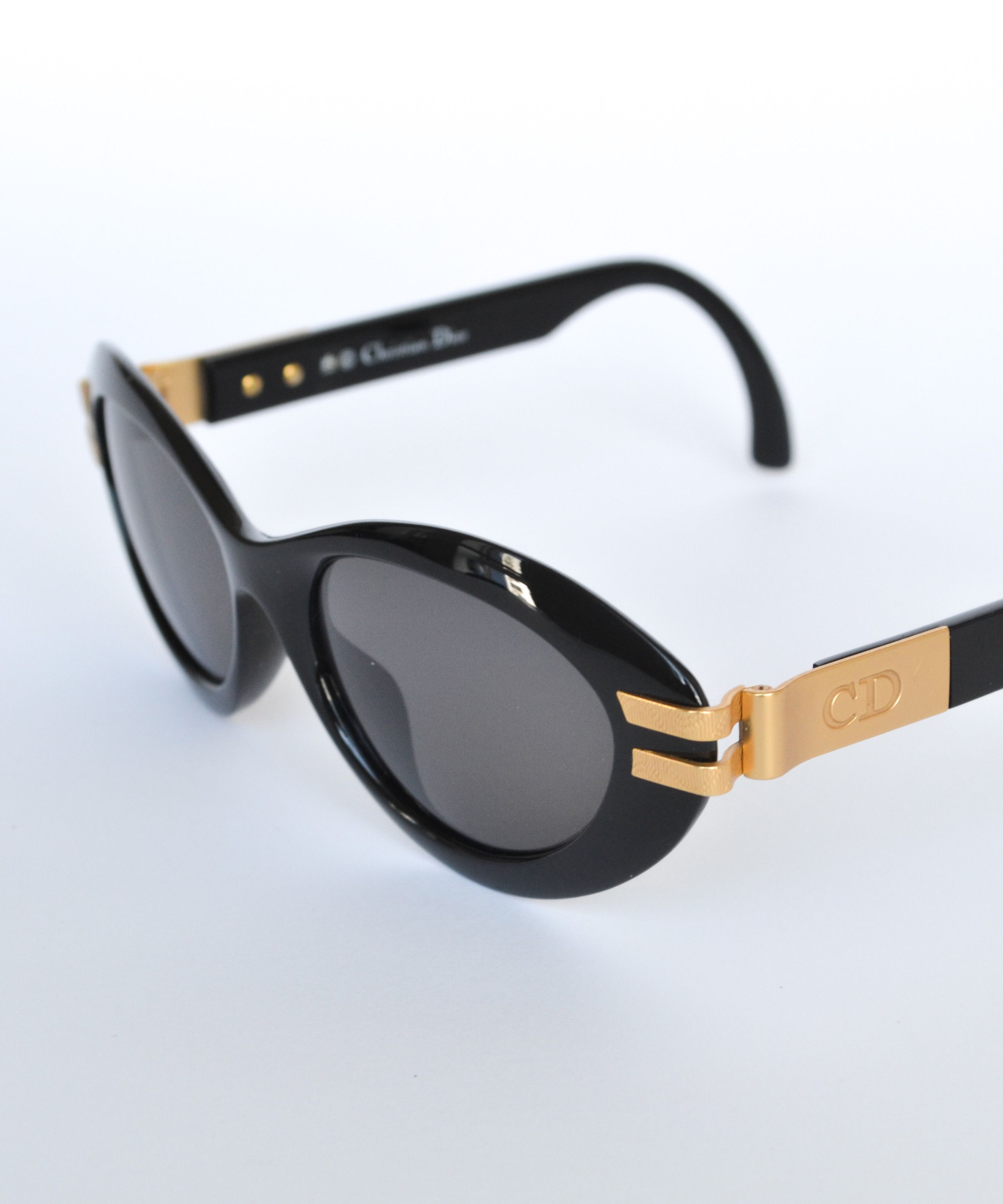 Dior DIOR Sunglasses CD Golden Glasses 2905 Oval Cat Black Size ONE SIZE - 3 Thumbnail