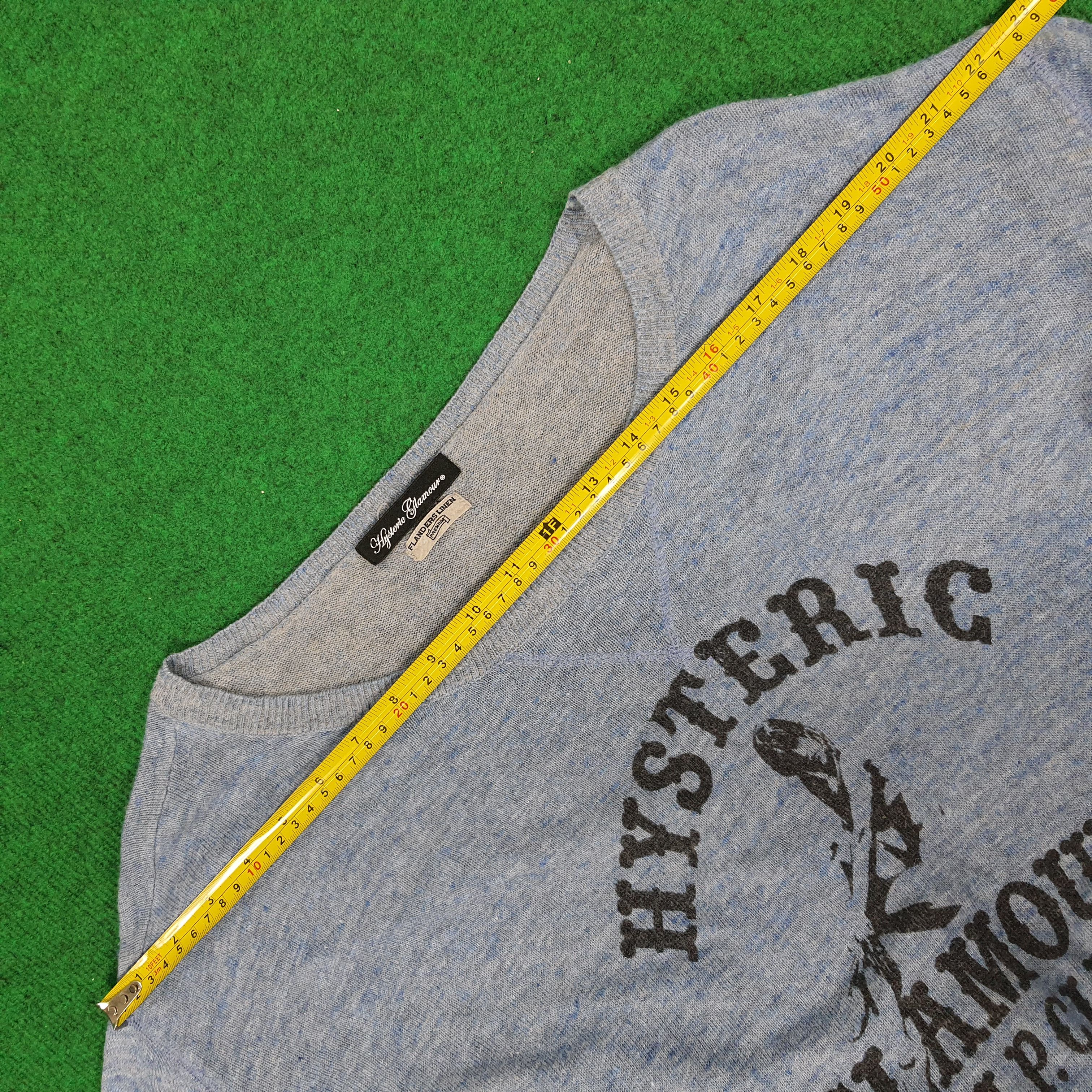 Hysteric Glamour × Japanese Brand × Vintage Vintage Hysteric Glamour Japan Brand Flanders Line Crop Top Size L / US 10 / IT 46 - 9 Thumbnail