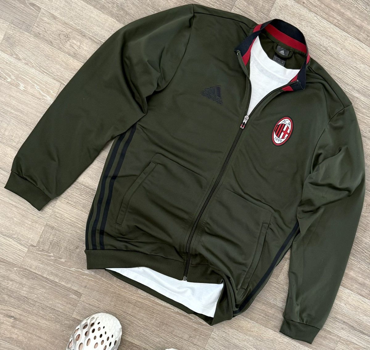 Adidas ADIDAS AC MILAN TRACK SOCCER Y2K BLOKECORE DRILL RARE JACKET Size US M / EU 48-50 / 2 - 13 Thumbnail