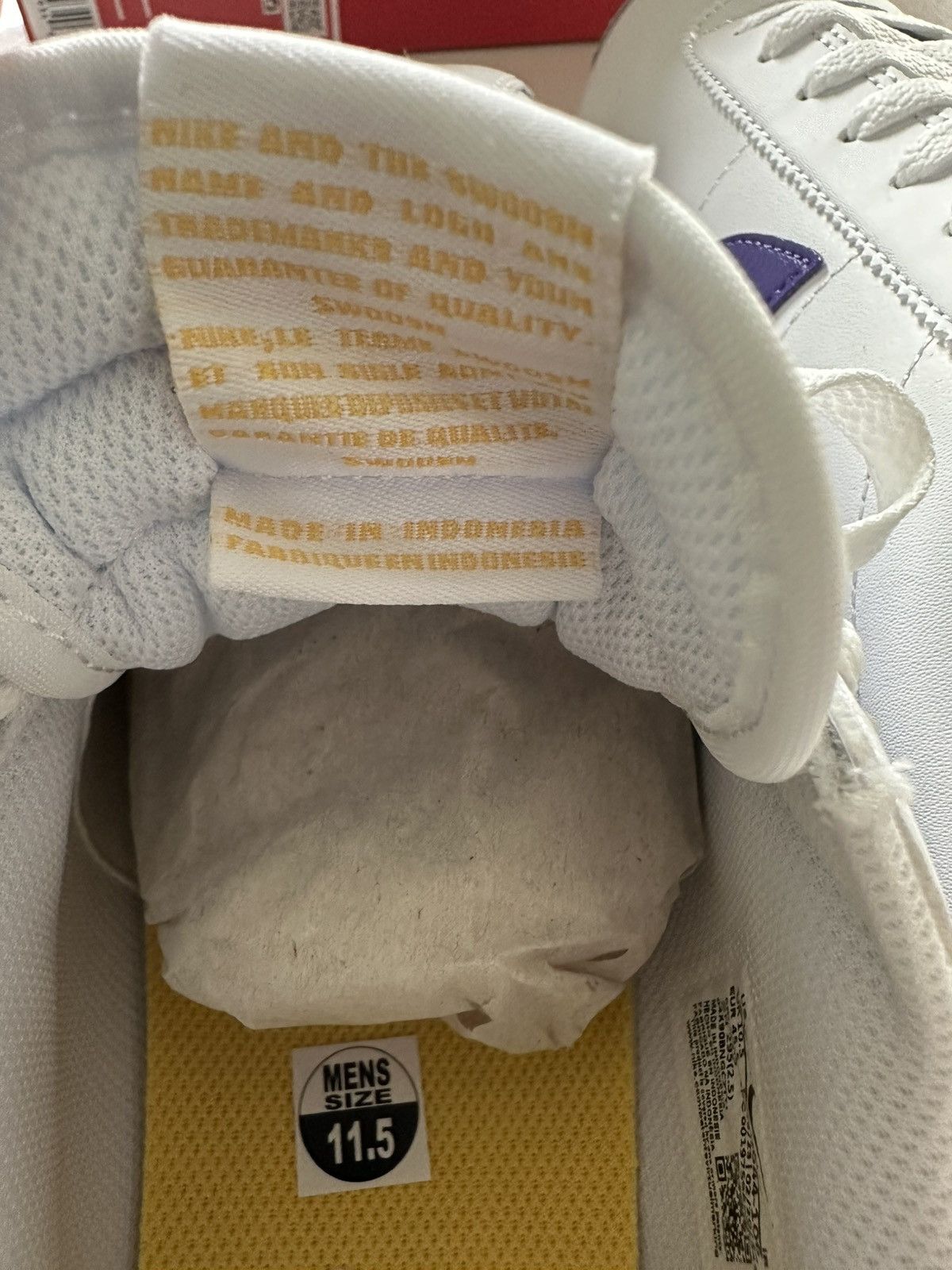 Nike Nike Cortez Lakers Size US 11.5 / EU 44-45 - 8 Thumbnail