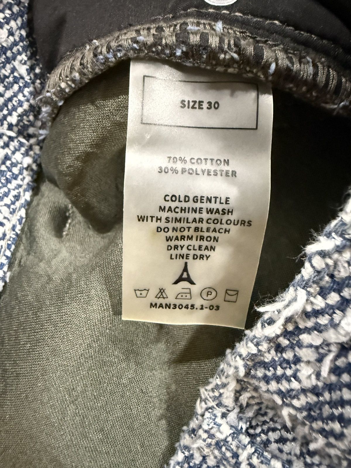 Maniere De Vior Boucle Pleated Jeans Size US 30 / EU 46 - 8 Thumbnail